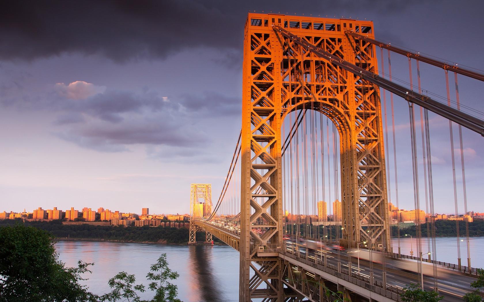 1680x1050 george washington bridge, new jersey, usa Wallpaper, HD City 4K Wallpaper, Image, Photo and Background