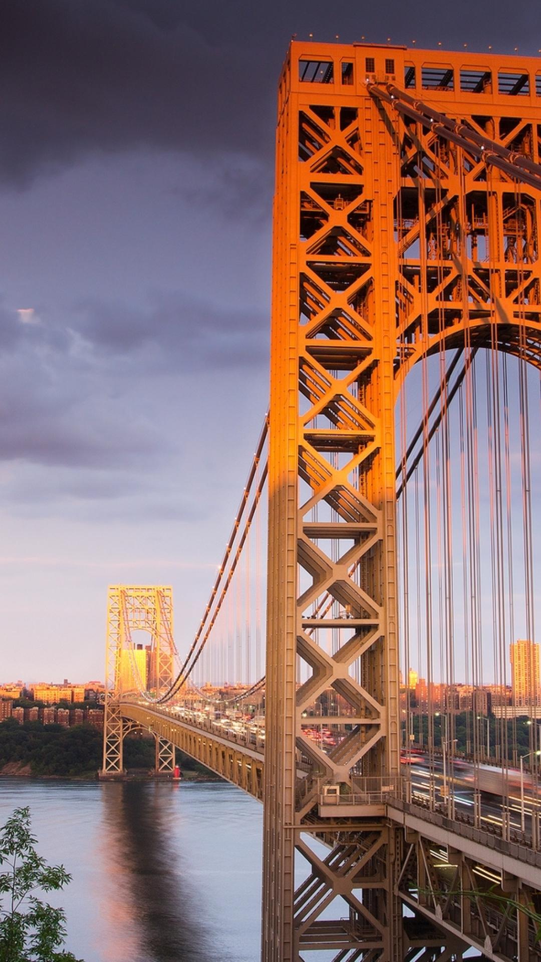 1080x1920 George Washington Bridge Wallpaper For Mac