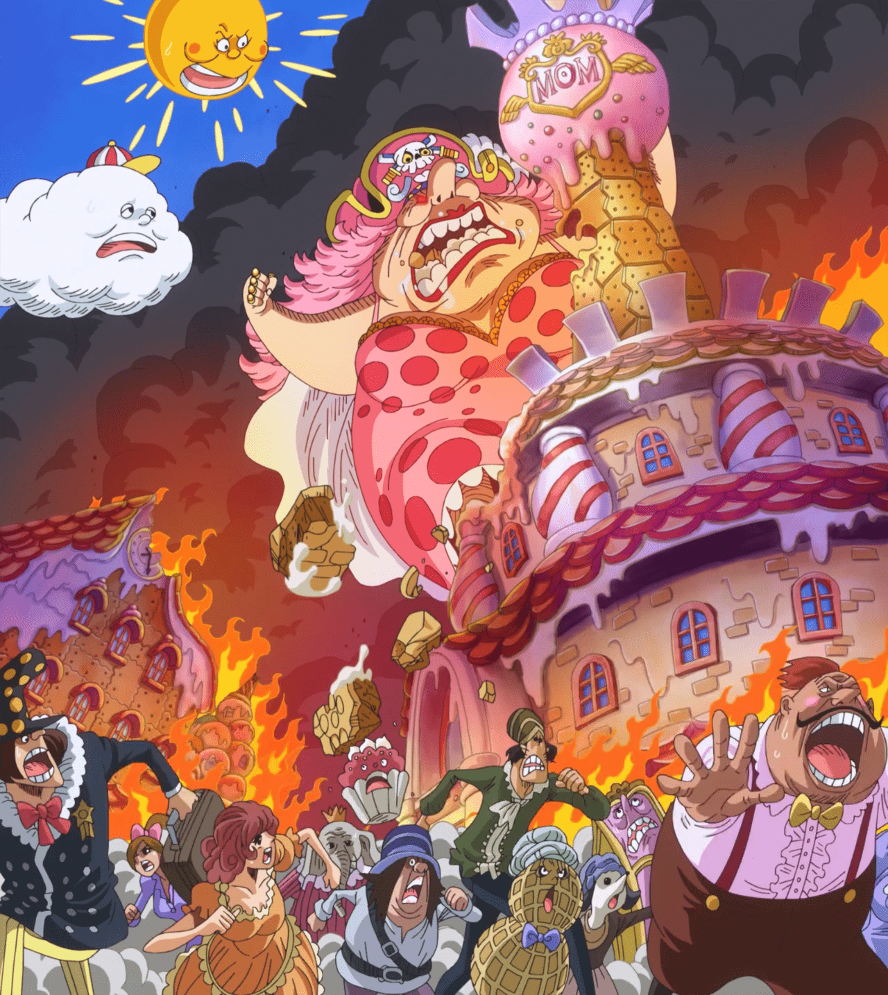 One Piece Whole Cake Wallpapers Top Free One Piece Whole