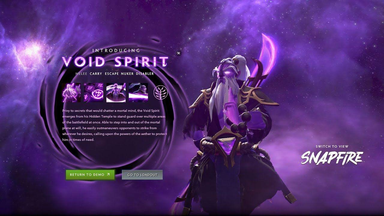 1280x720 Void Spirit. Dota 2. New Hero. Dota 2 new hero, Dota Spirit