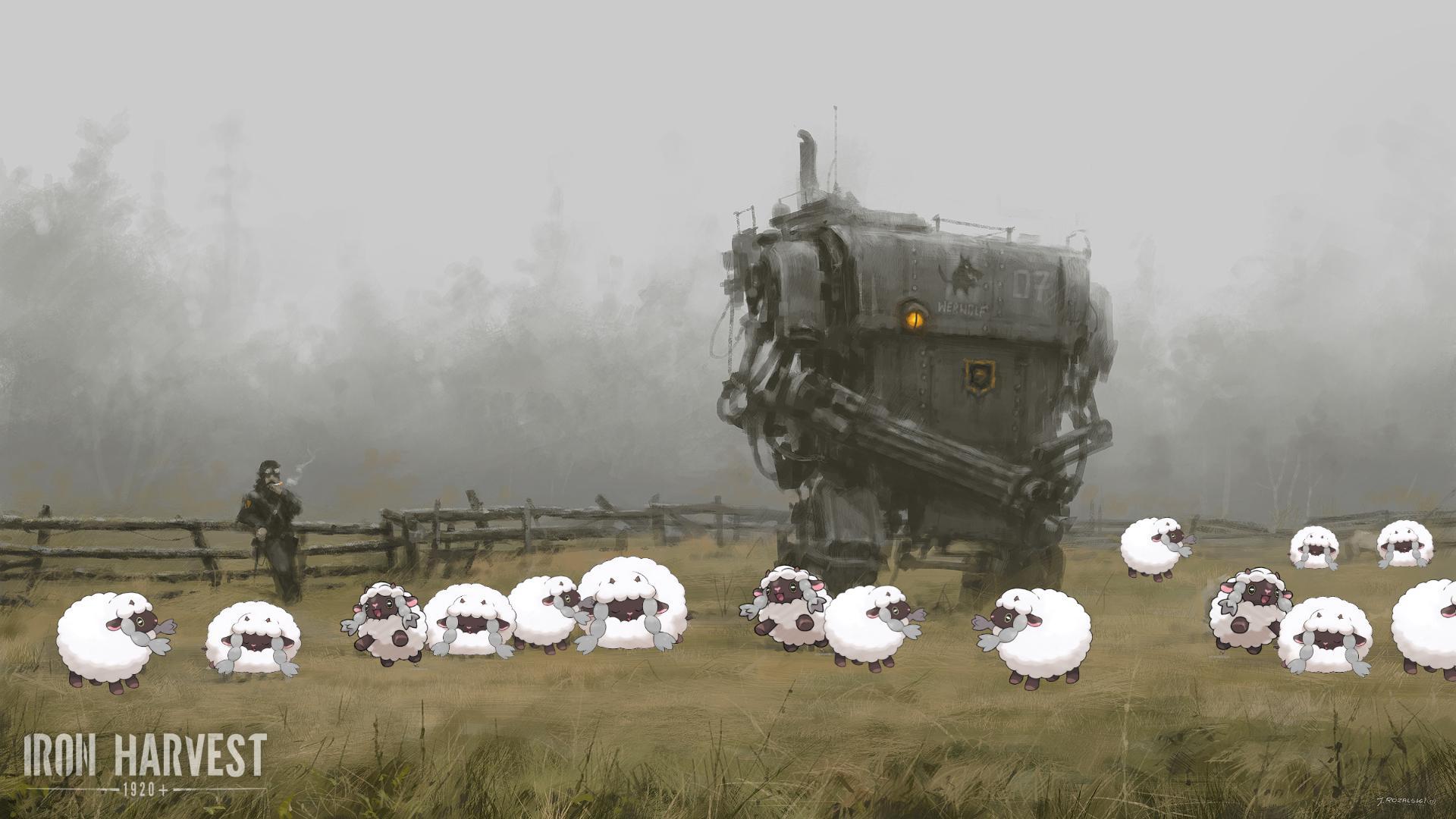 1920x1080 Wooloo meets Iron Harvest (1920 x 1080): wallpaper