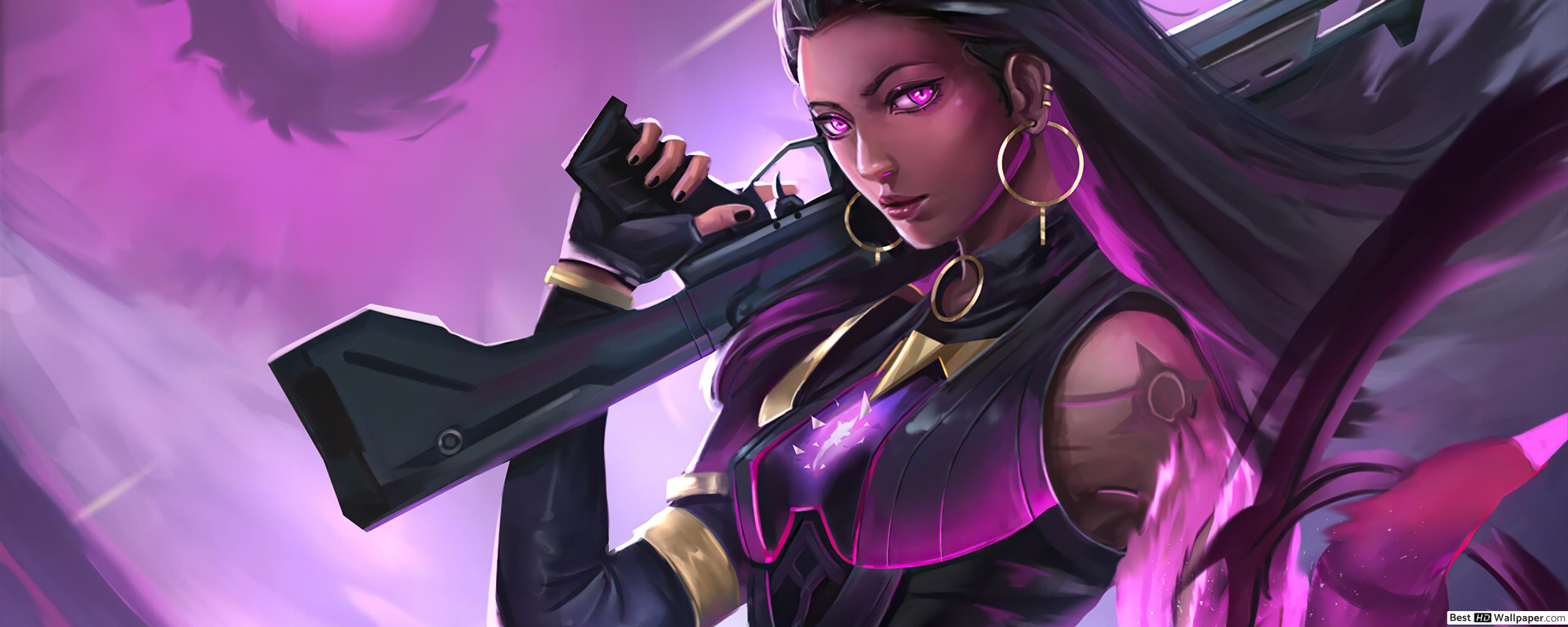 2560x1024 Agent 'Reyna' [Riot Video Game] HD wallpaper download