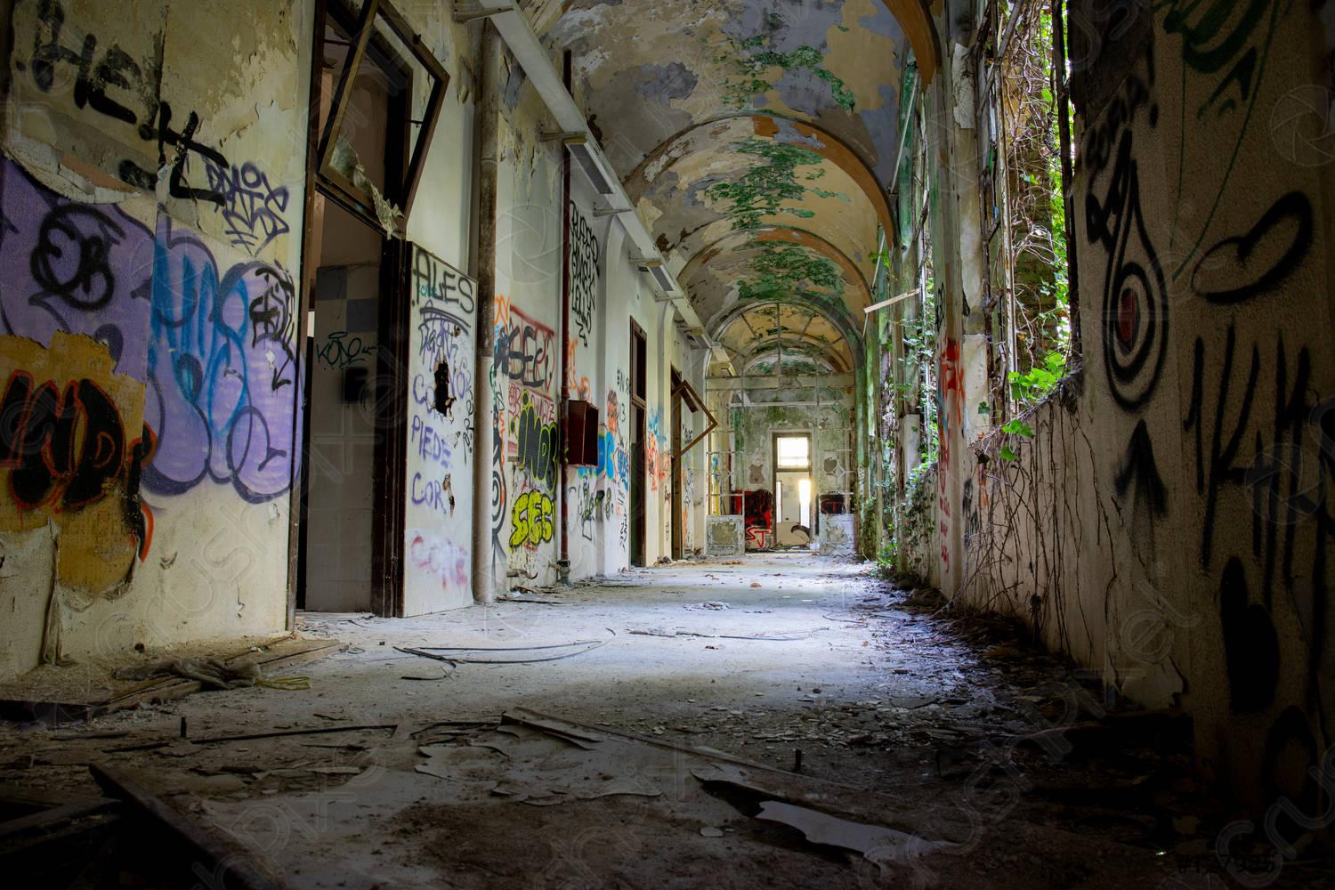 1500x1000 Abandoned psychiatric hospital of Mombello. abandoned asylum. concept of fear
