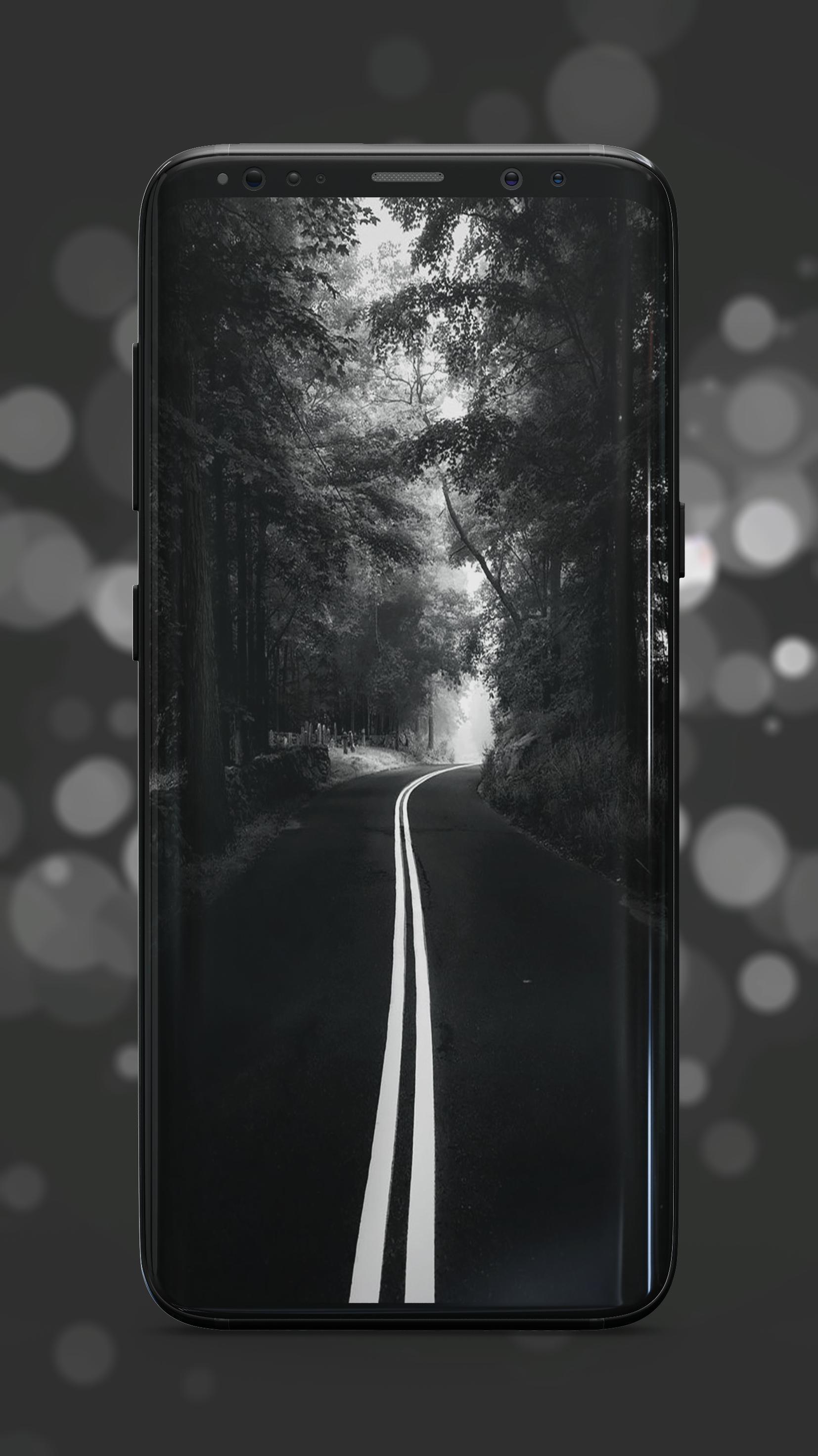 1654x2944 Black Wallpaper for Android