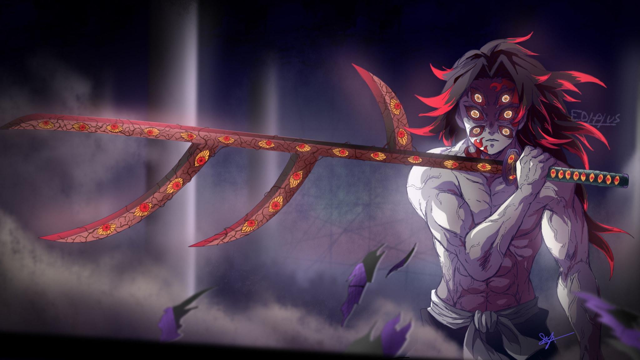 2048x1152 Wallpaper Anime, Demon Slayer Kimetsu No Yaiba, Kokushibo • Wallpaper For You HD Wallpaper For Desktop & Mobile