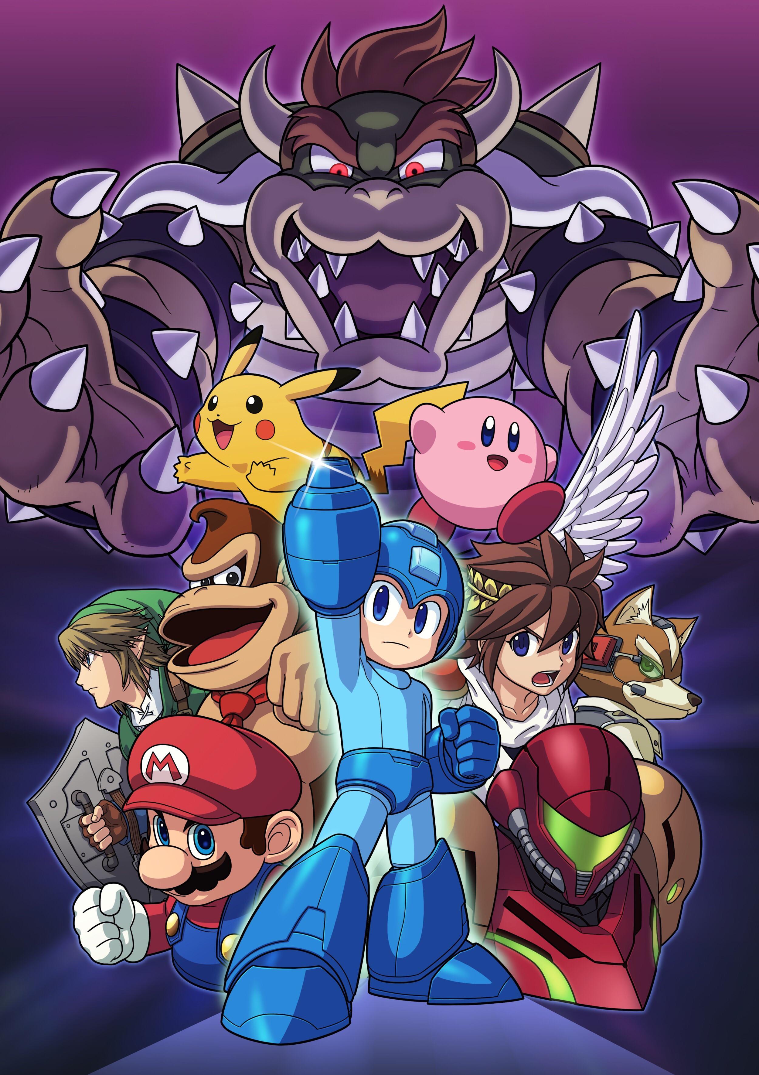 2500x3540 Super Smash Bros. 4 Mega Man official artwork: Megaman
