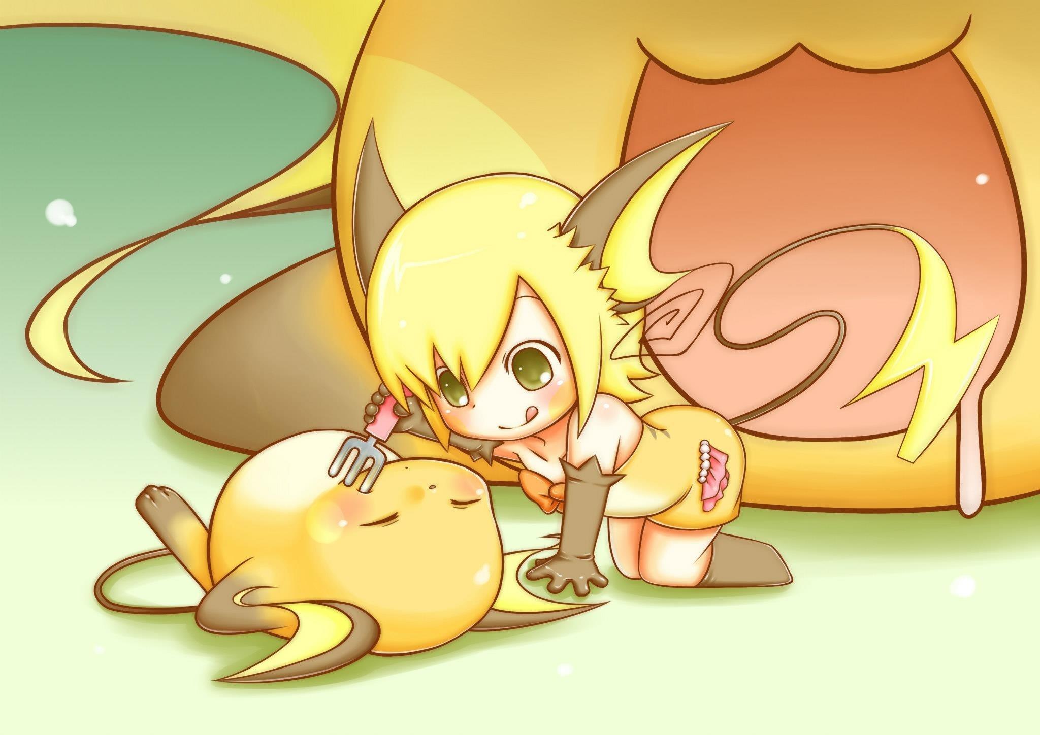 2048x1448 Anime Girl In Raichu