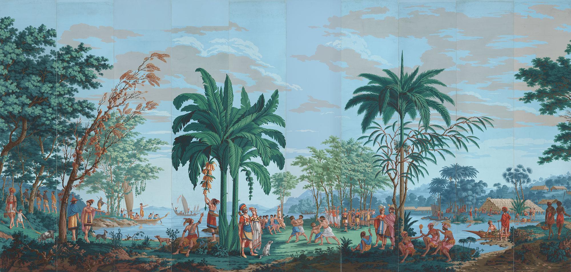 2000x954 A Panoramic Wallpaper of the Peoples of the Pacific