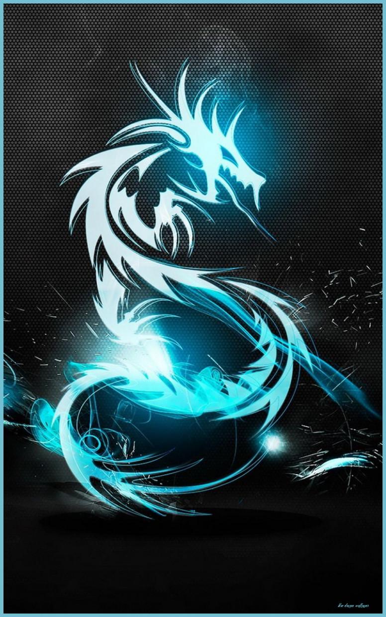 776x1241 Neon Blue Dragon Mobile Wallpaper Cool Wallpaper For Phones Dragon Wallpaper