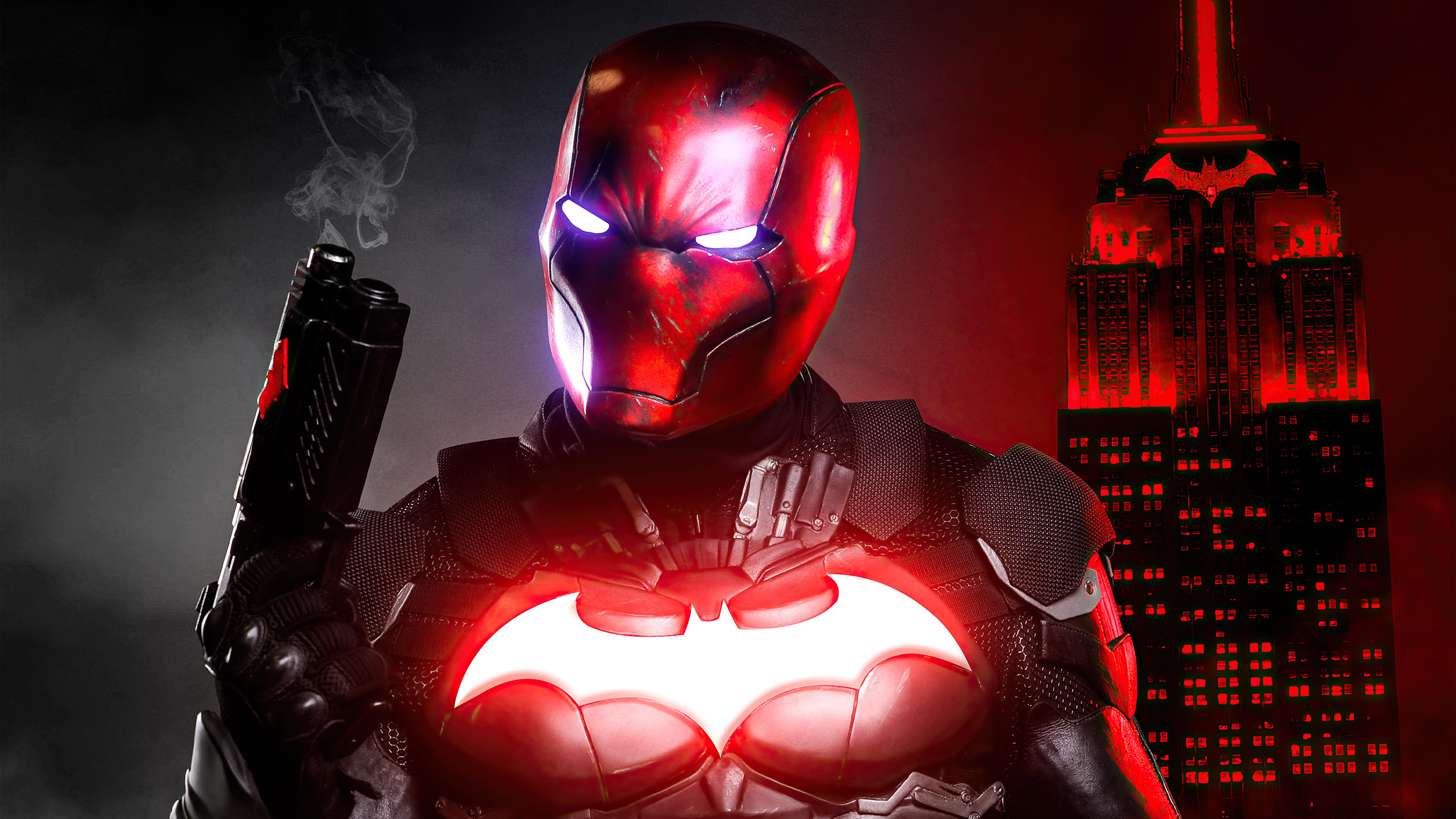 5120x2880 Red Hood DC comic Wallpaper 5k Ultra HD