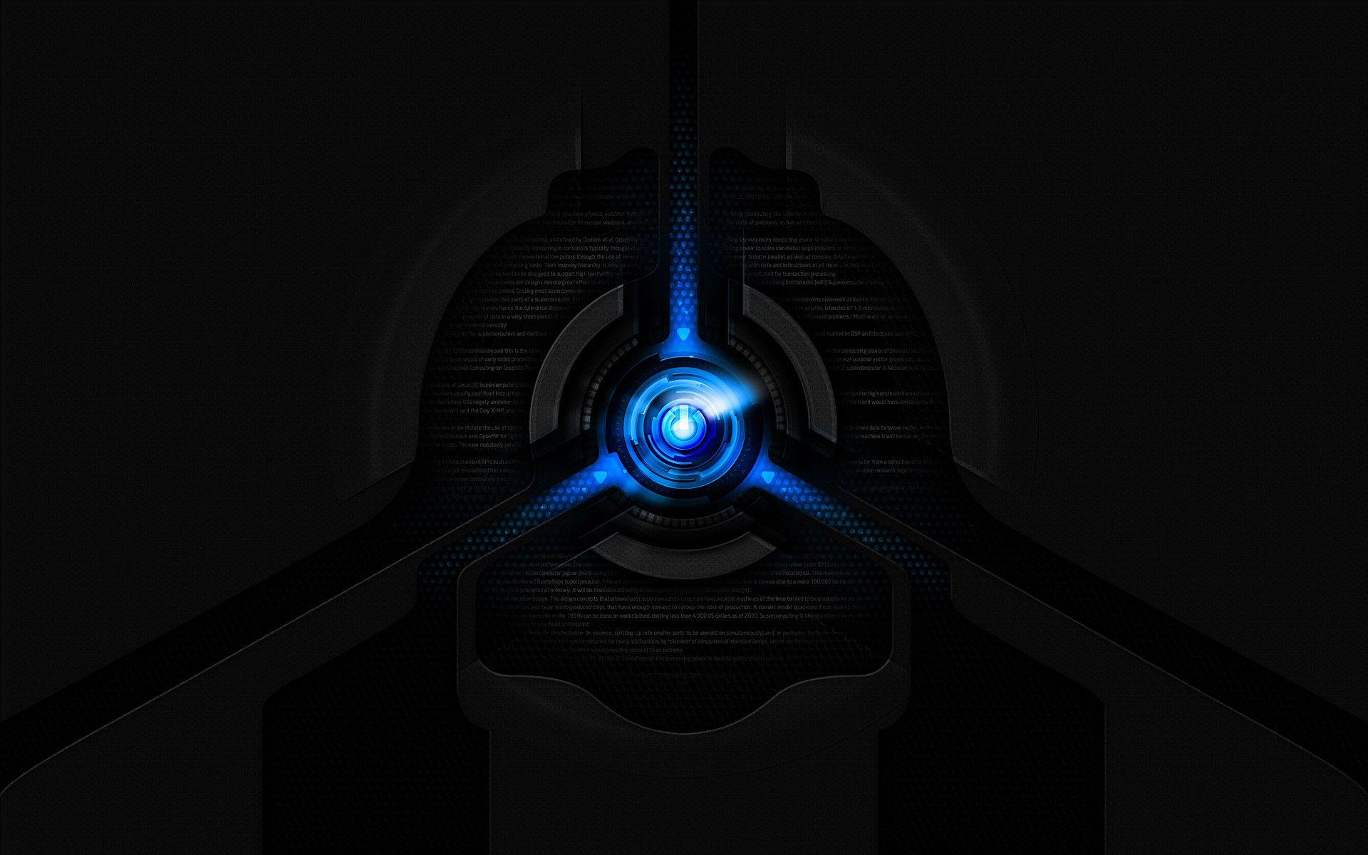 1920x1200 Black Blue HD Desktop Wallpaper
