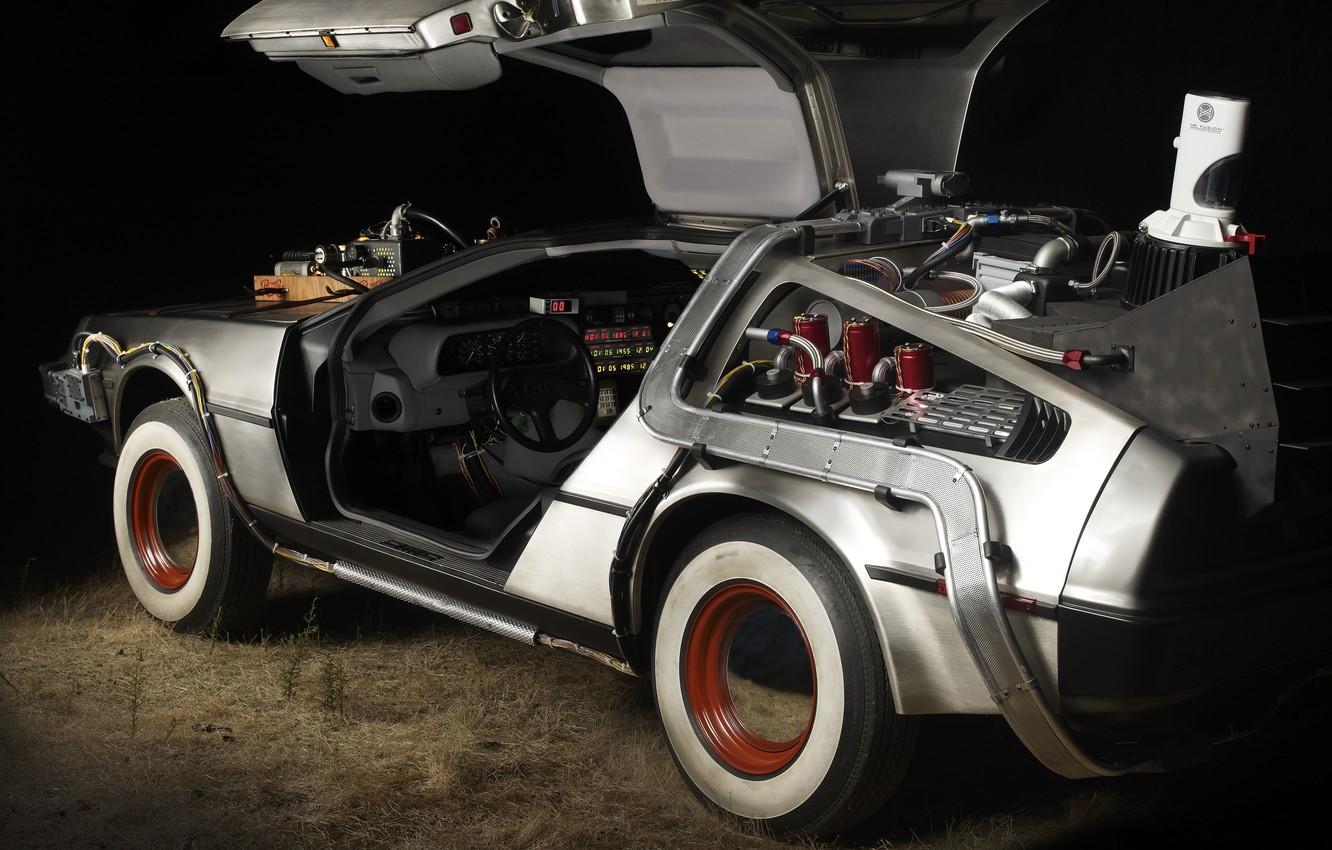 1332x850 Wallpaper Back to the future, the DeLorean, Marty McFly, Emmett Brown image for desktop, section фильмы