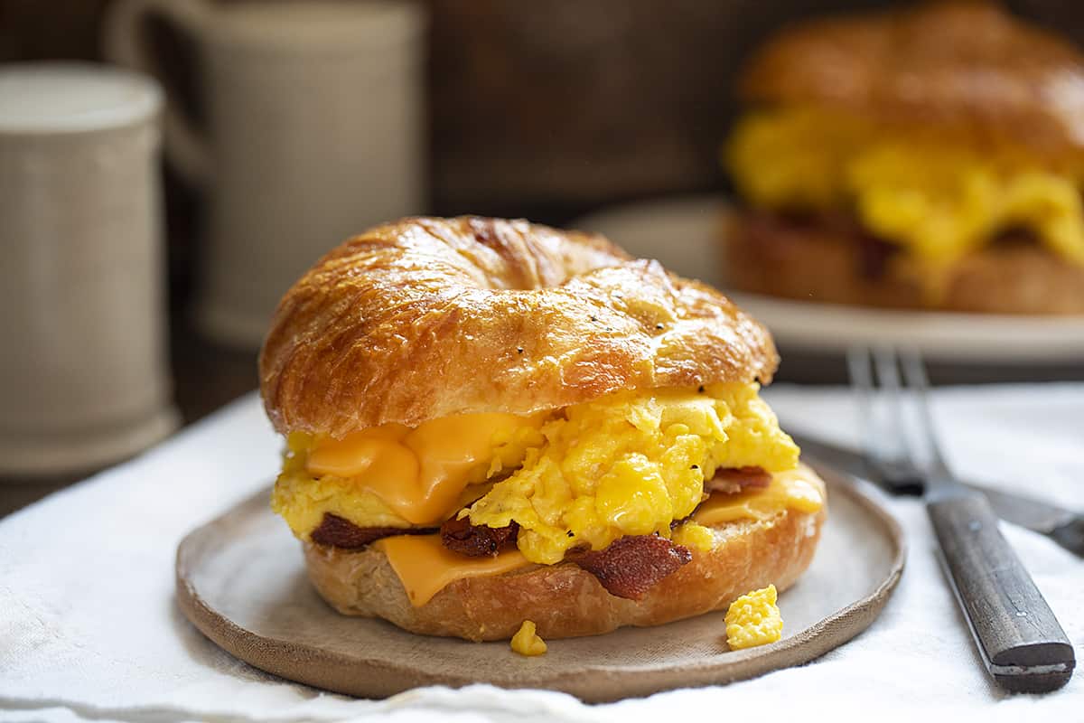 1200x800 Bacon, Egg, and Cheese Croissant Am Homesteader