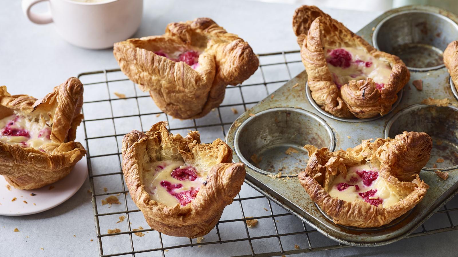 1600x900 Nadiya's raspberry cheesecake croissants recipe