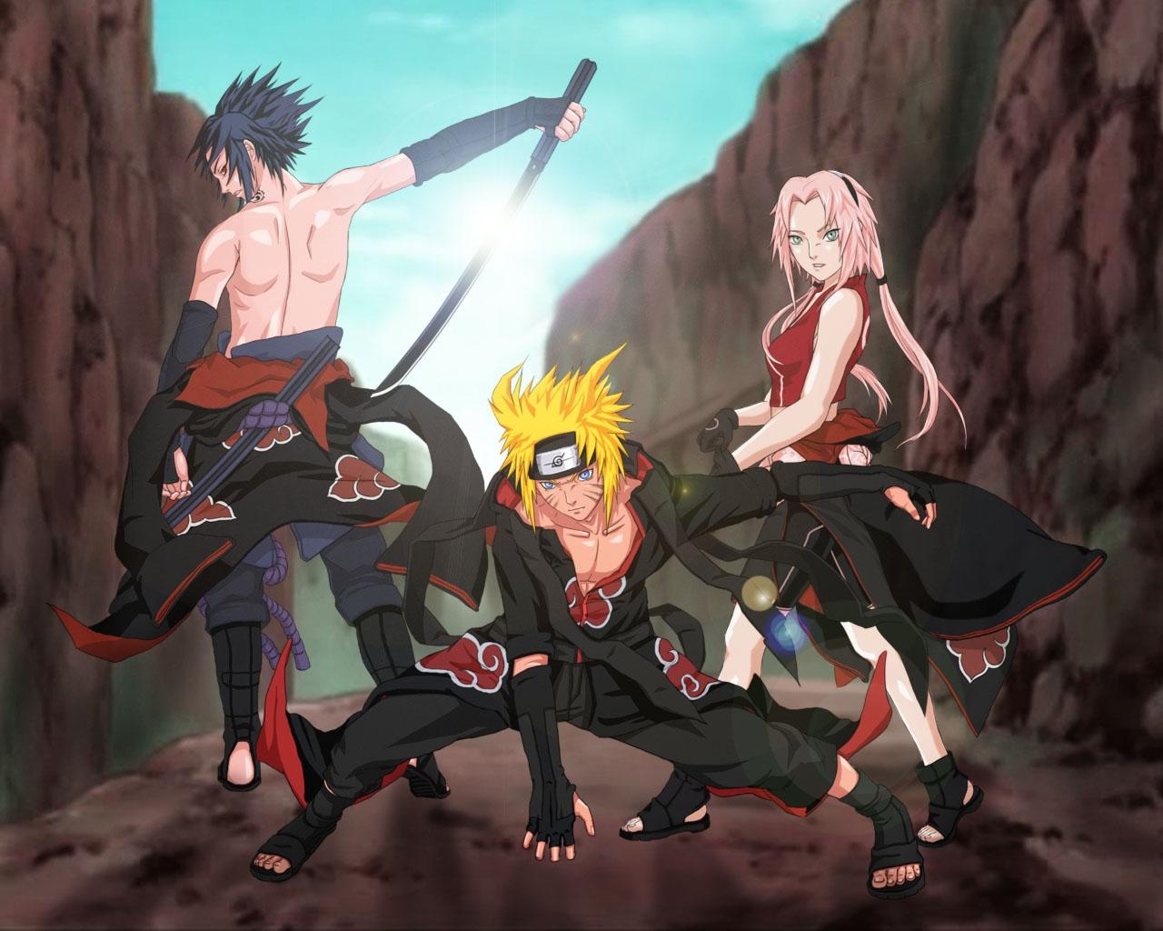1280x1024 haruno sakura uchiha sasuke naruto naruto shippuden akatsuki naruto uzumaki 1280x1024 wallpaper