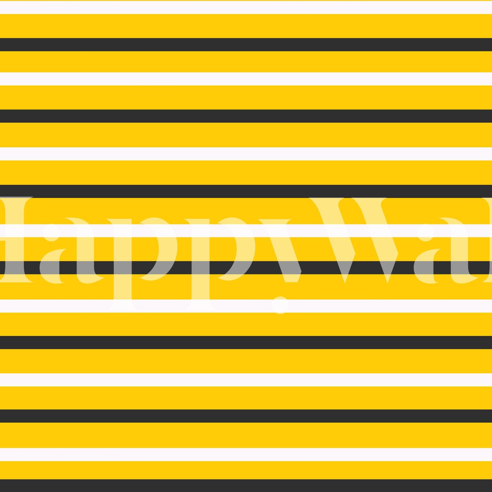 1600x1600 Buy Yellow Stripes black and white wallpaper US shipping at
