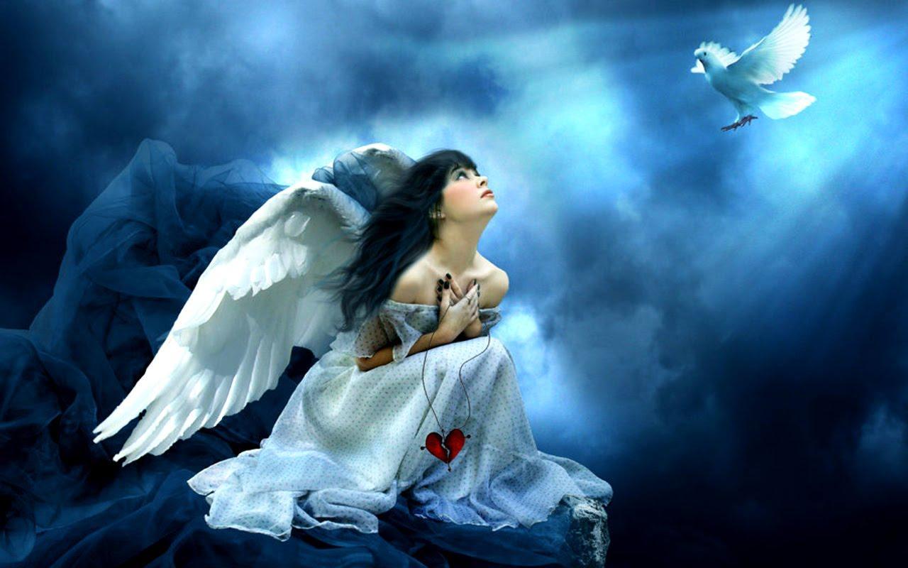 1280x800 Free Angel Wallpaper