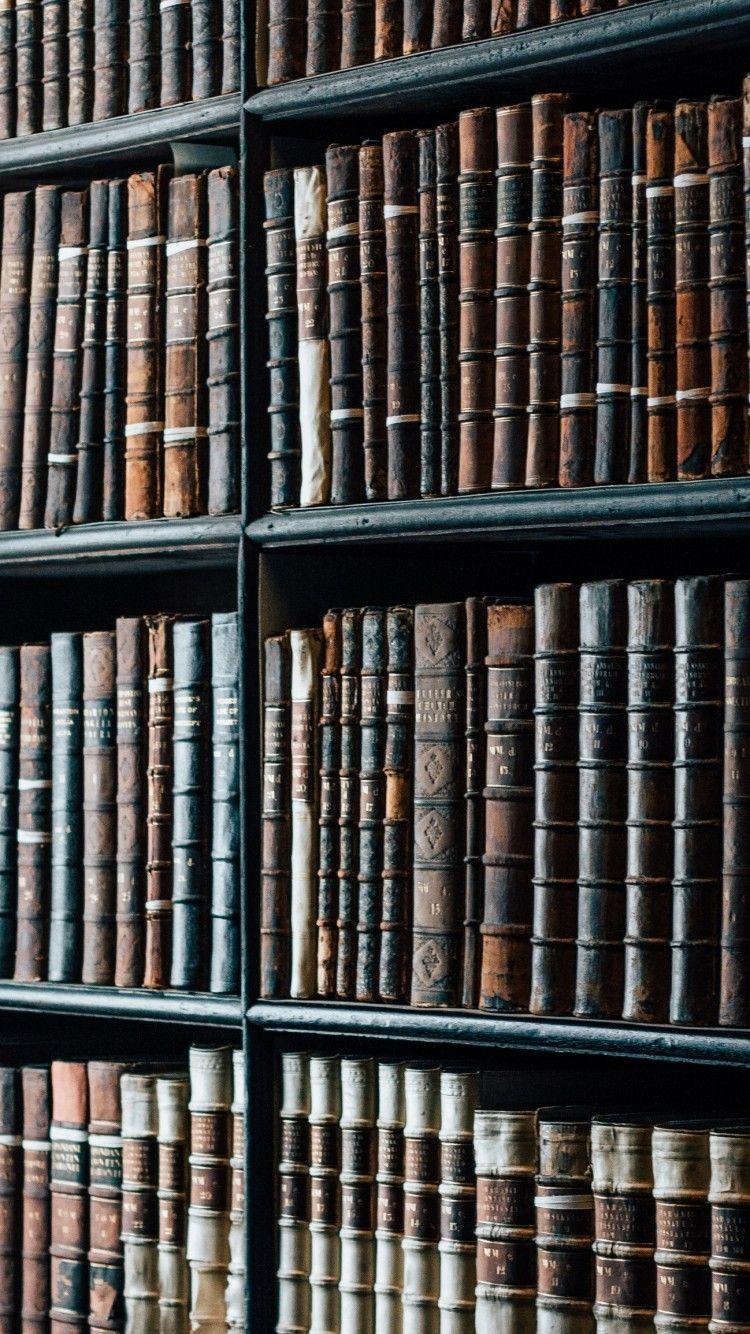 750x1334 Download 750x1334 Library, Old Books, Shelves Wallpaper for iPhone