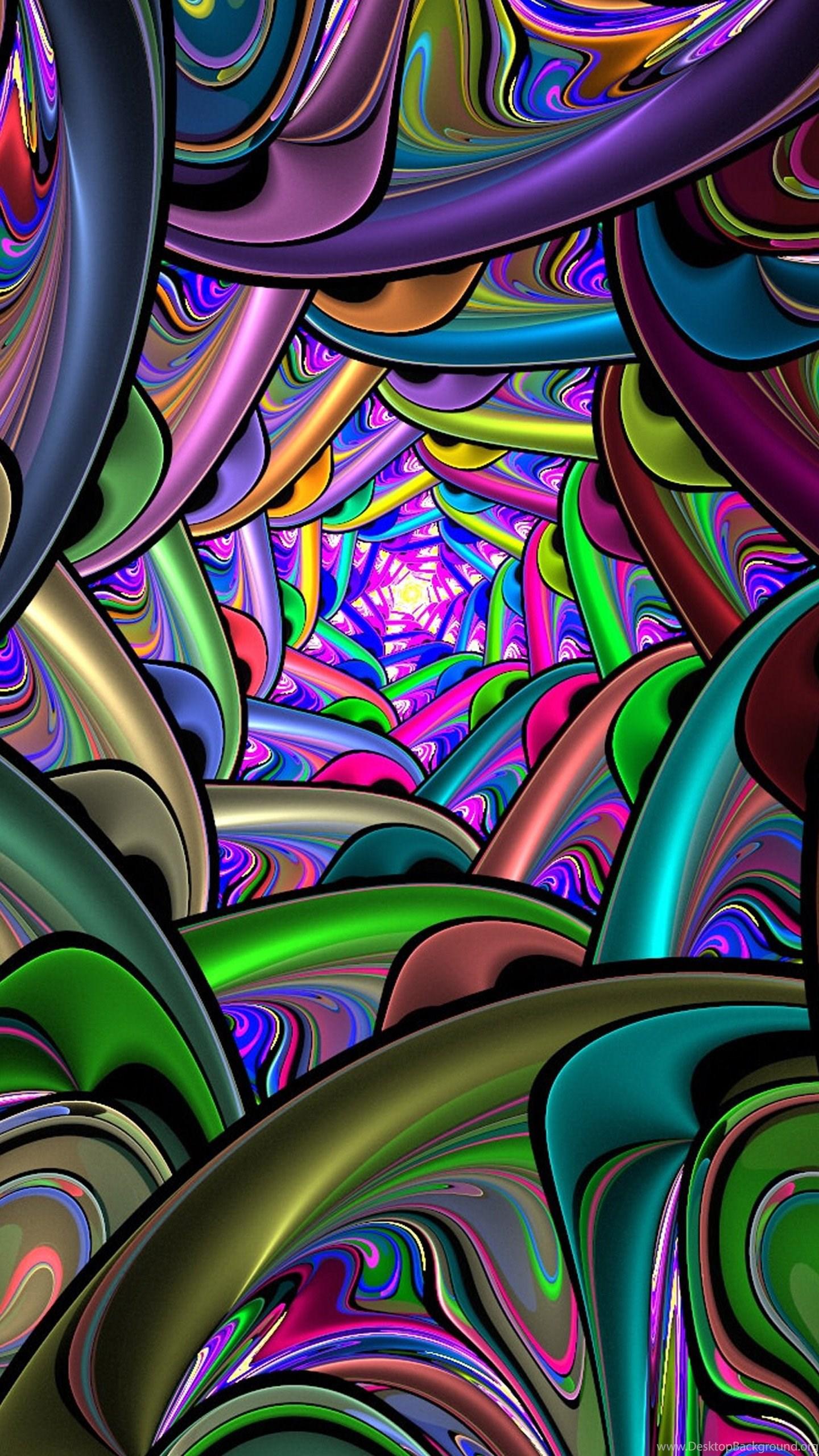 1440x2560 3D Color Swirl Wallpaper For Galaxy Desktop Background
