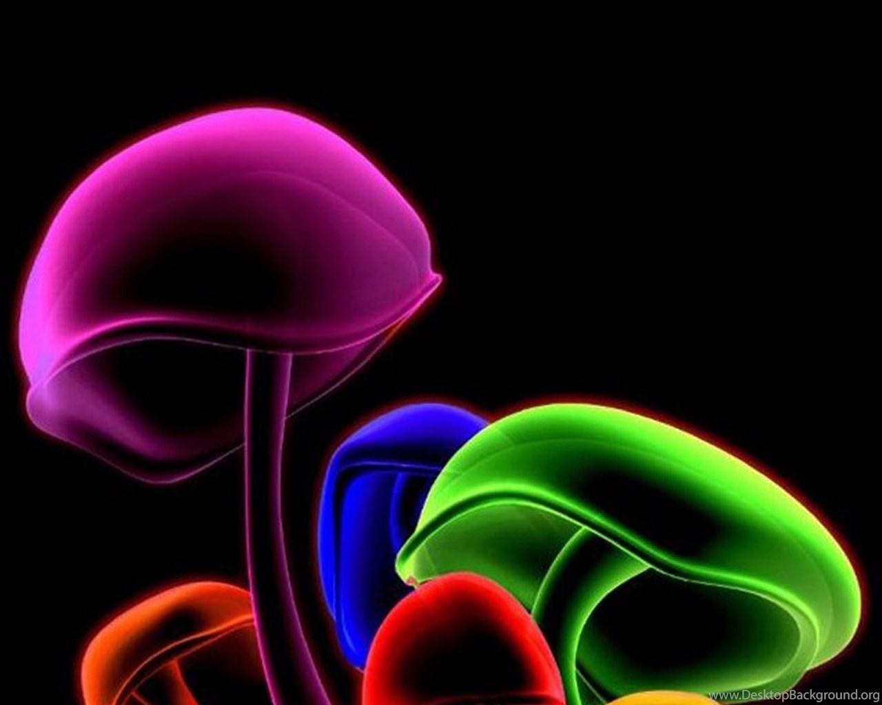 1280x1024 3D Color Mushrooms Galaxy S6 Wallpaper Wallpaper For Android HD Wallpaper