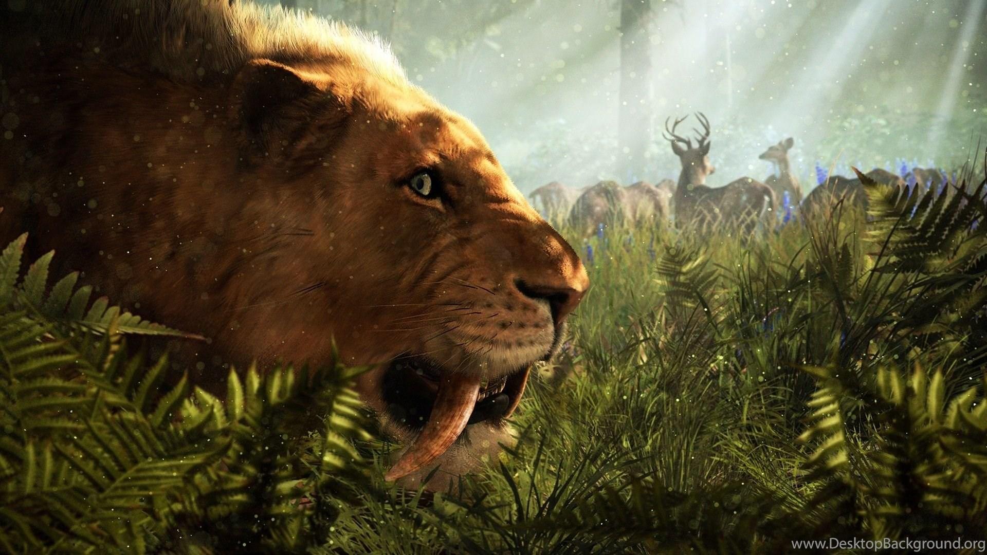 1920x1080 Far Cry Primal Saber Toothed Tiger Wallpaper 1920x1080 787846 Desktop Background