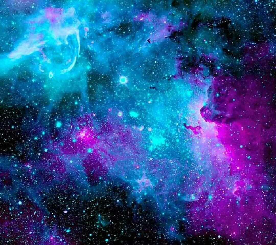 1080x960 Blue and Purple Galaxy Wallpaper