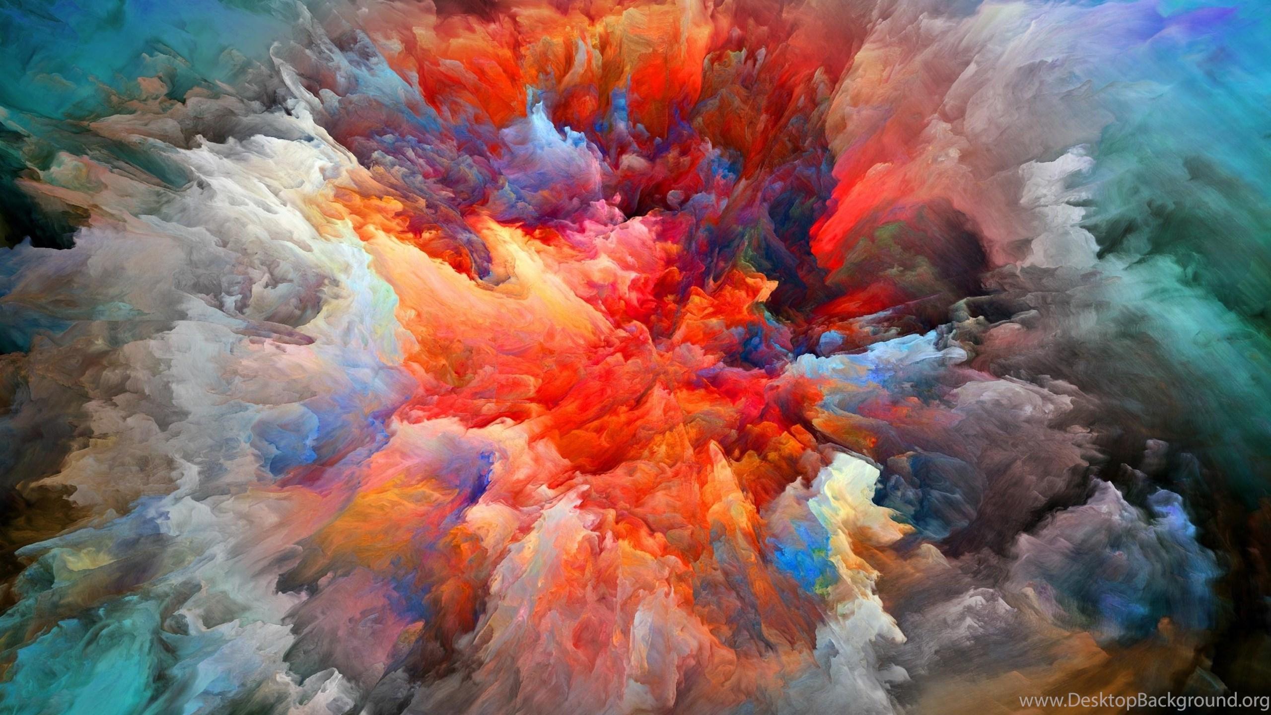 2560x1440 Wallpaper Explosion Of Color Paint My HD Wallpaper Desktop Background