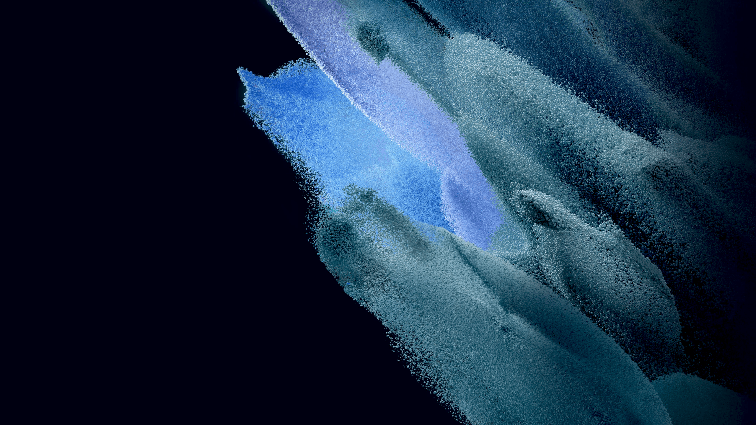 2560x1440 Samsung Galaxy S21 Wallpaper 4K, Stock, AMOLED, Particles, Teal, Turquoise, Abstract