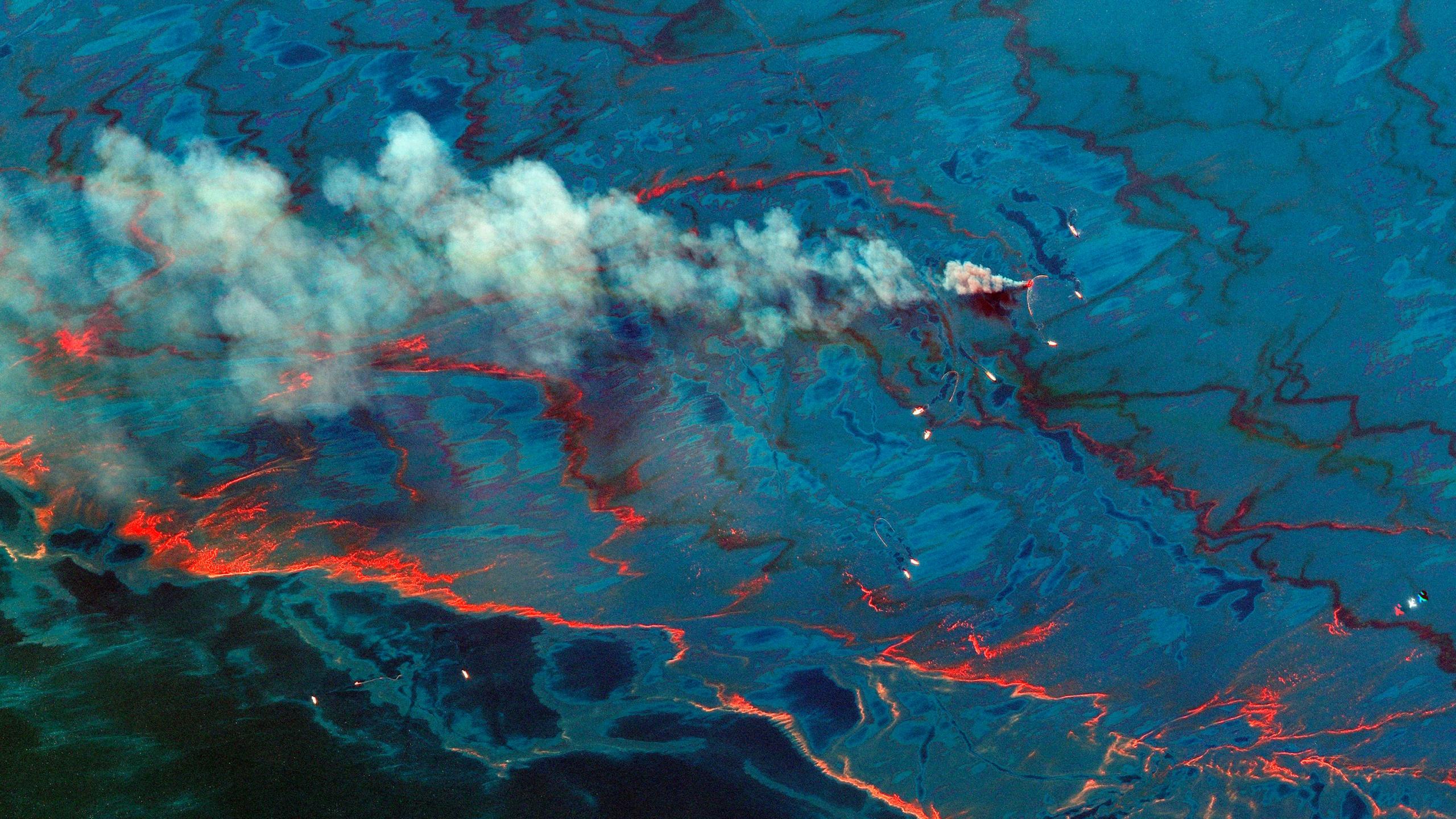2560x1440 Looking down on a decade: Satellite image tell the stories