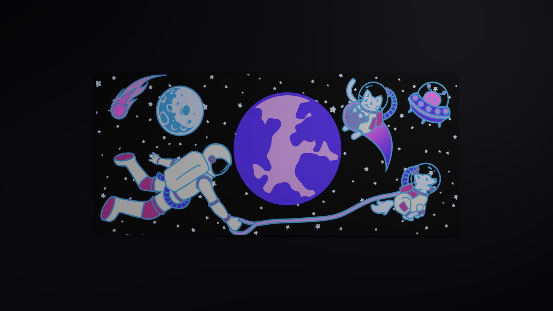 1920x1080 GB KAT Space Dust Deskmats
