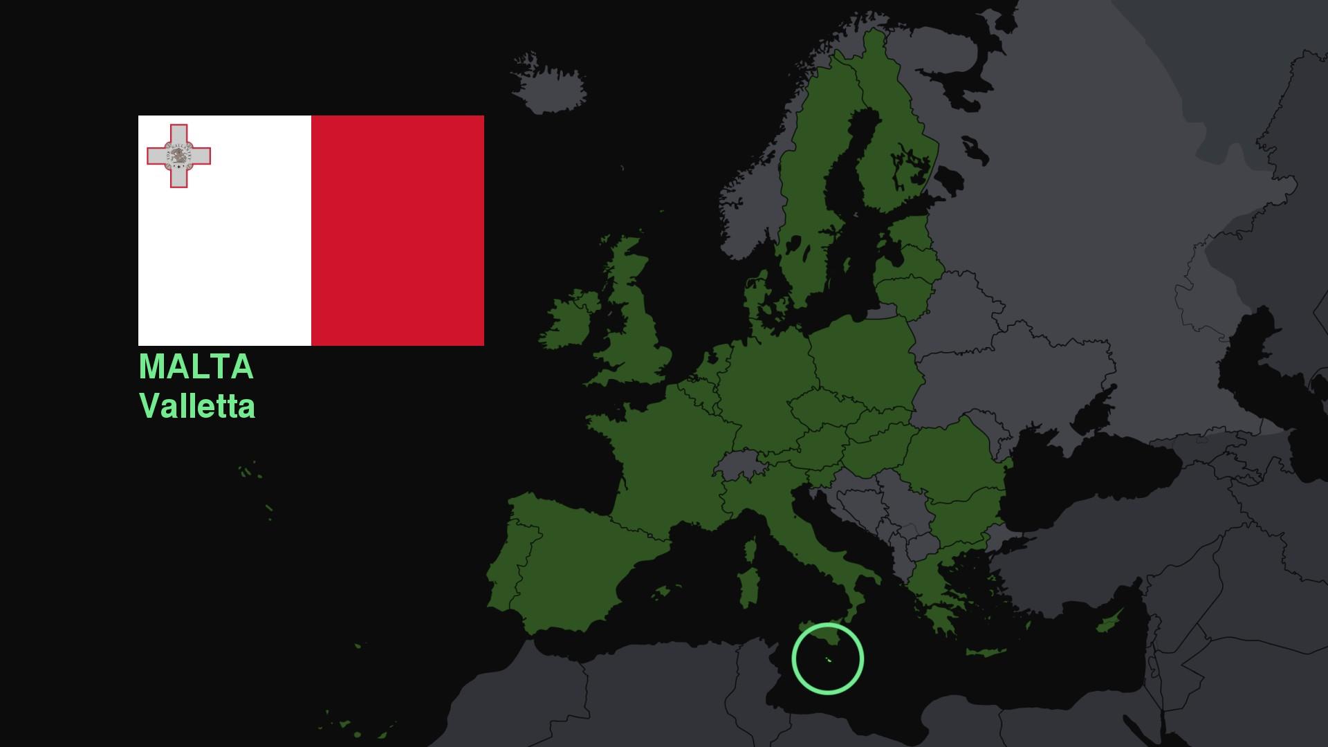 1920x1080 Europe, Map, Malta, Flag Wallpaper HD / Desktop and Mobile Background