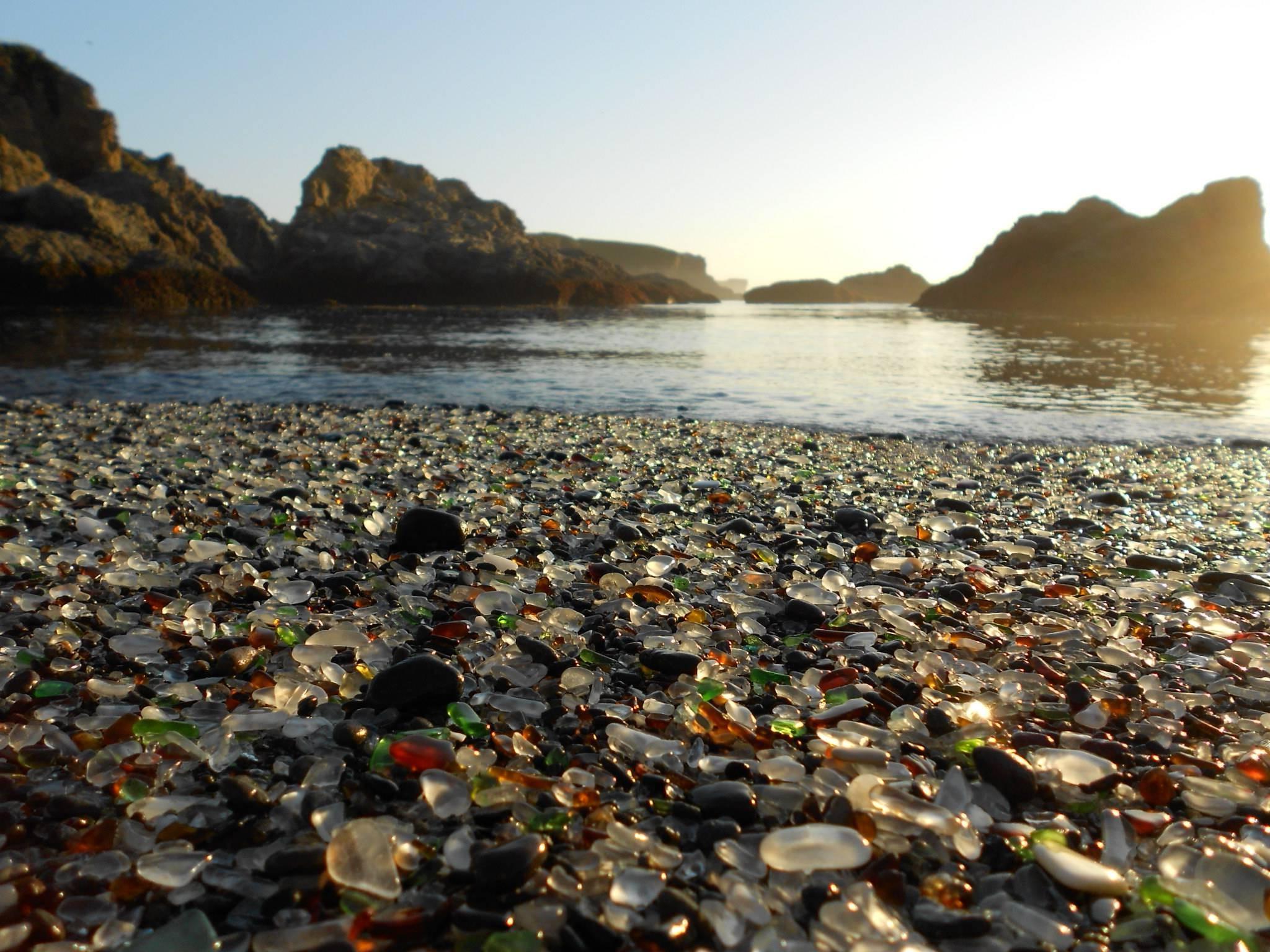 Pile of Multi Sea Glass 5x7 Photo