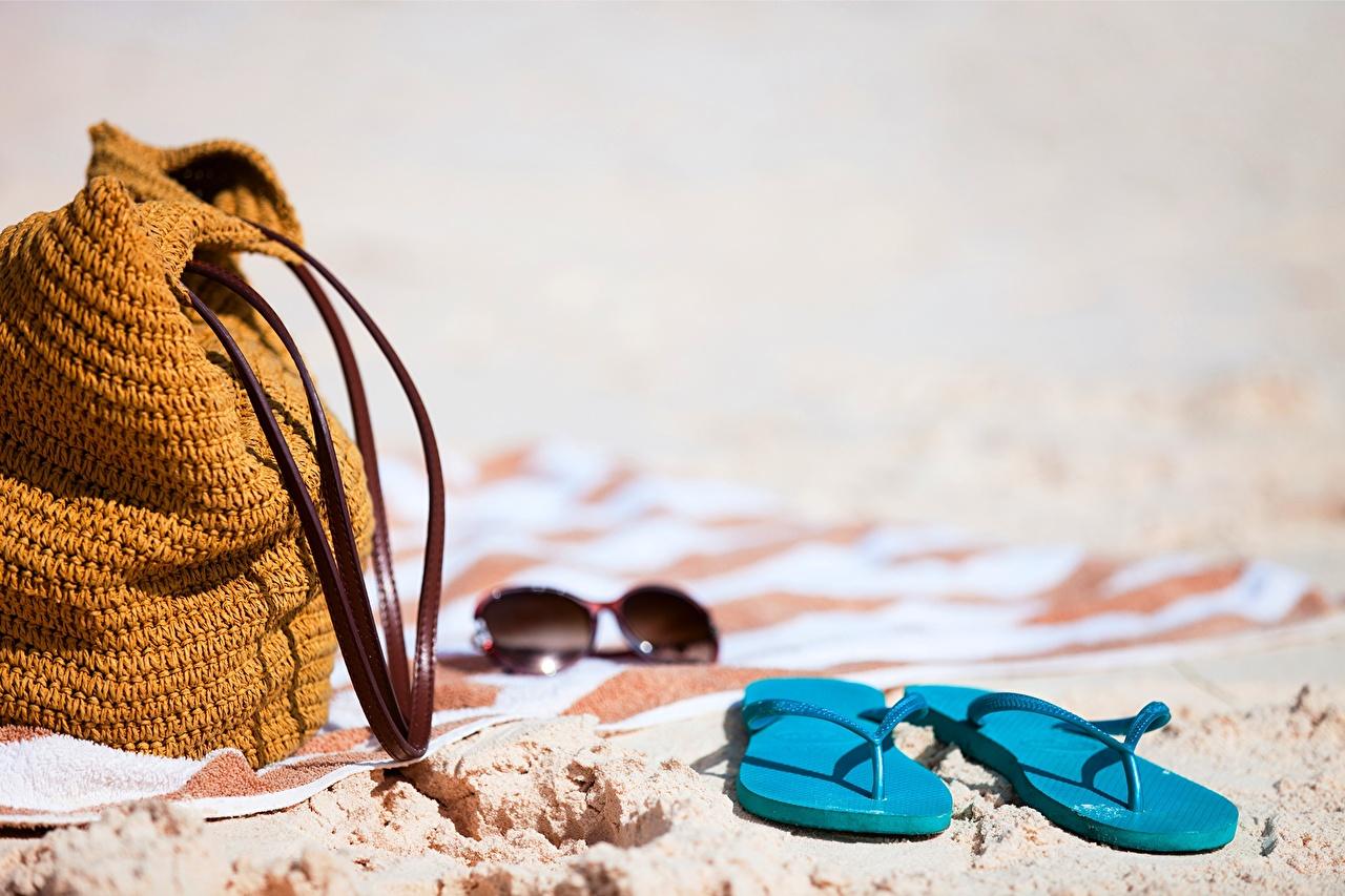 1280x853 Desktop Wallpaper Flip Flops Beach Summer Glasses