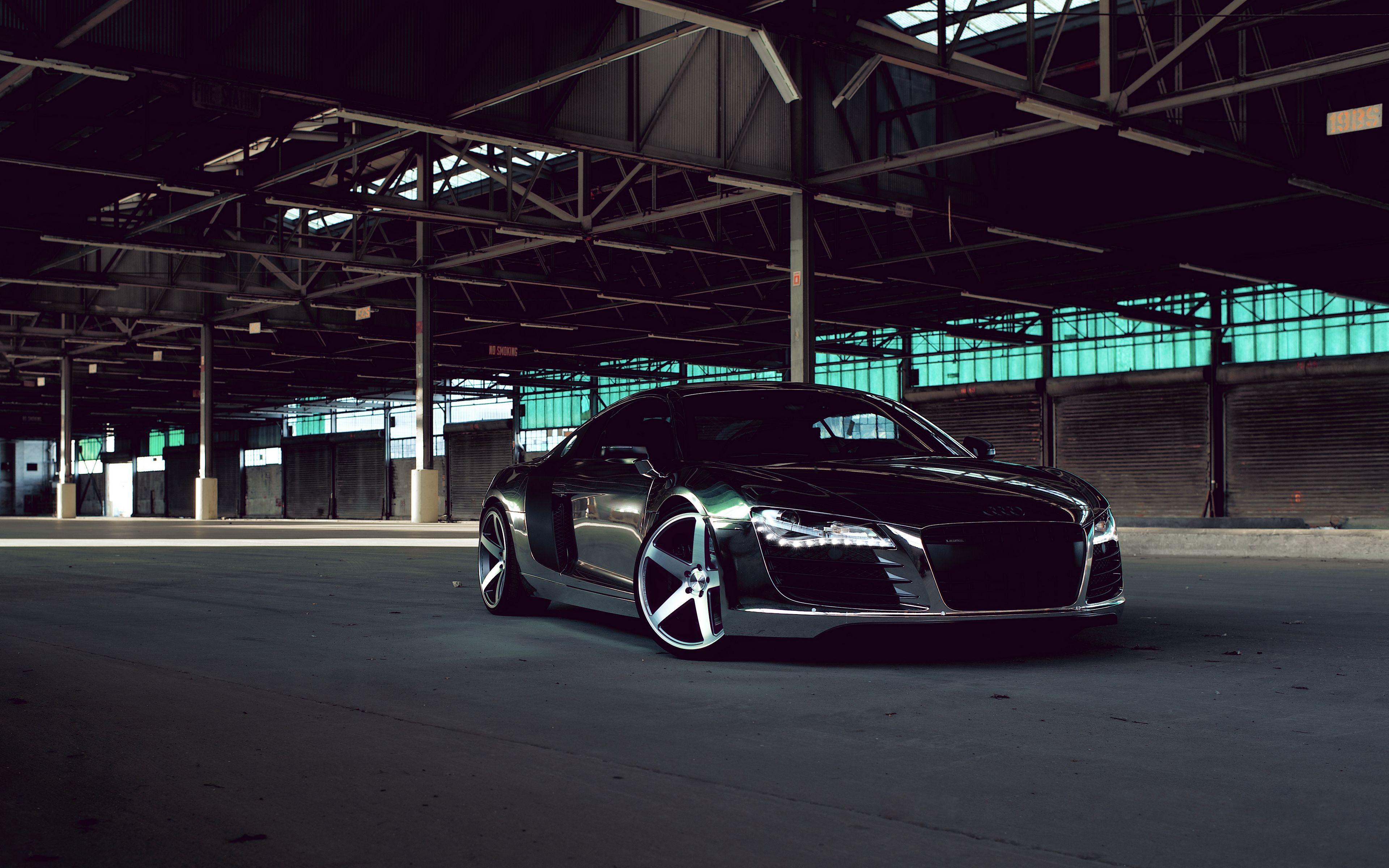 3840x2400 Download wallpaper 3840x2400 audi, r chrome, cw- matte black
