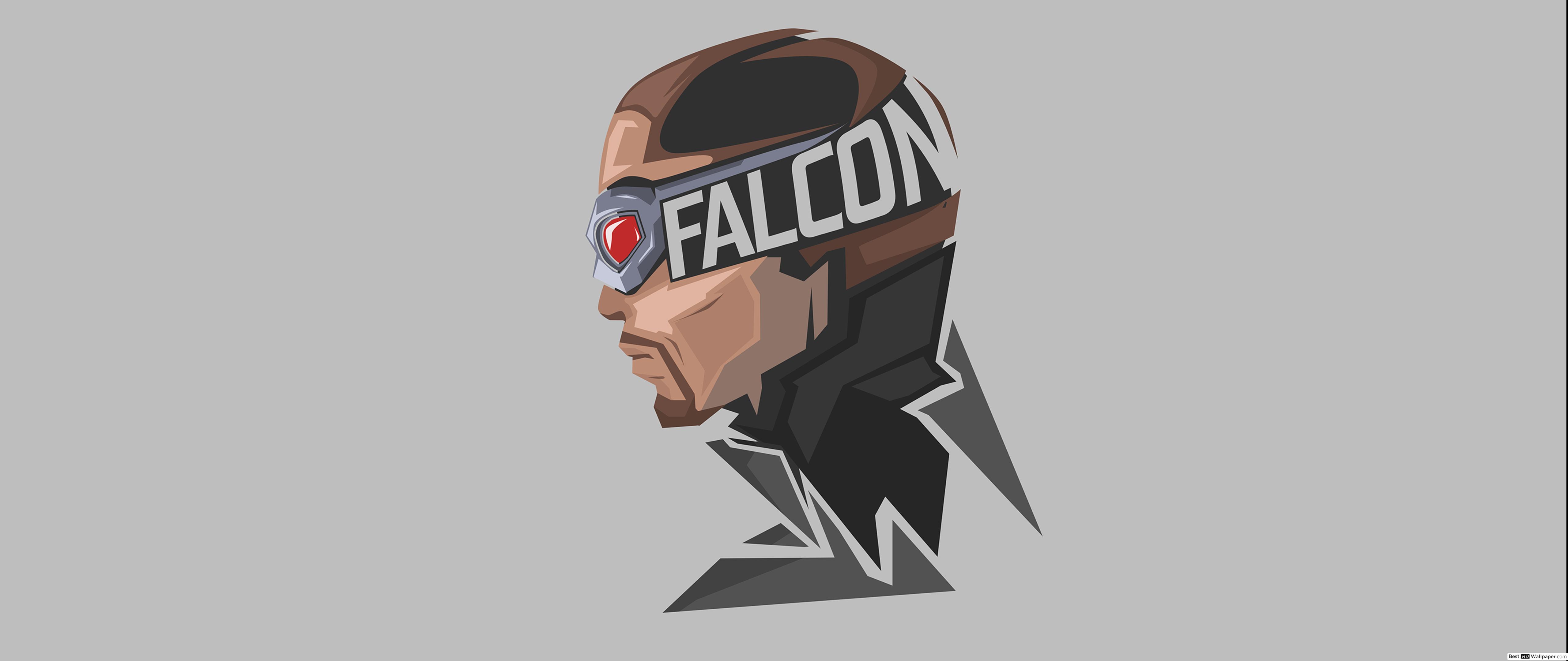 5120x2160 Falcon Minimalist Wallpaper from Marvel Comics HD wallpaper download