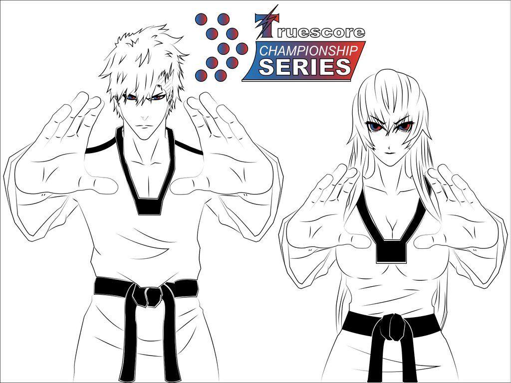1024x768 Anime Taekwondo Wallpaper