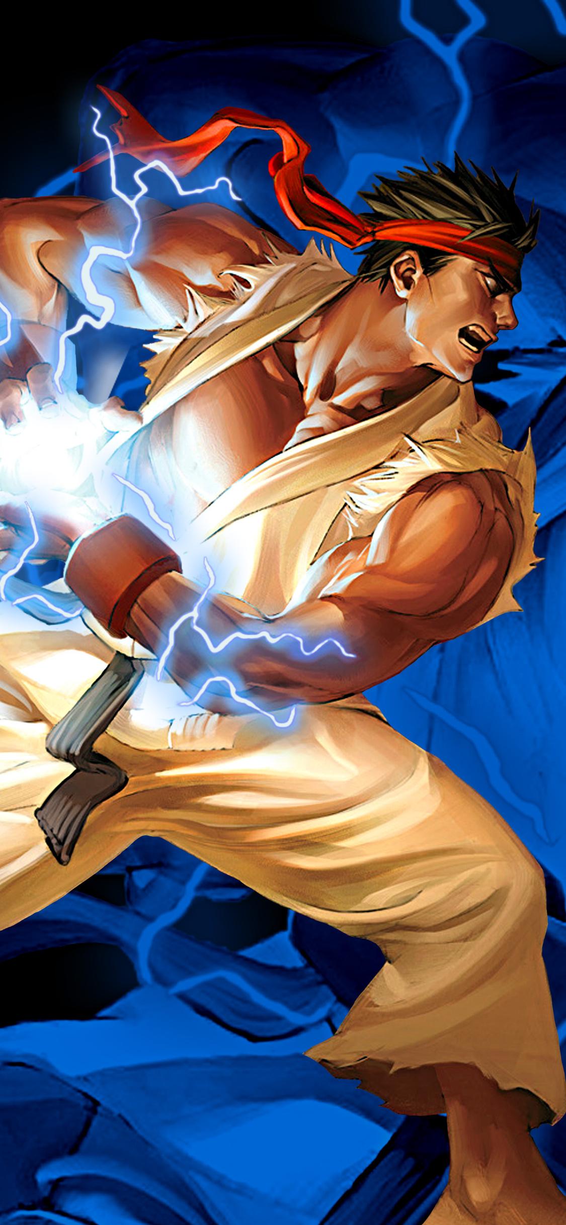 1125x2436 Ryu Hadouken Street Fighter 2 iPhone XS, iPhone iPhone X HD 4k Wallpaper, Image, Background, Photo and Picture