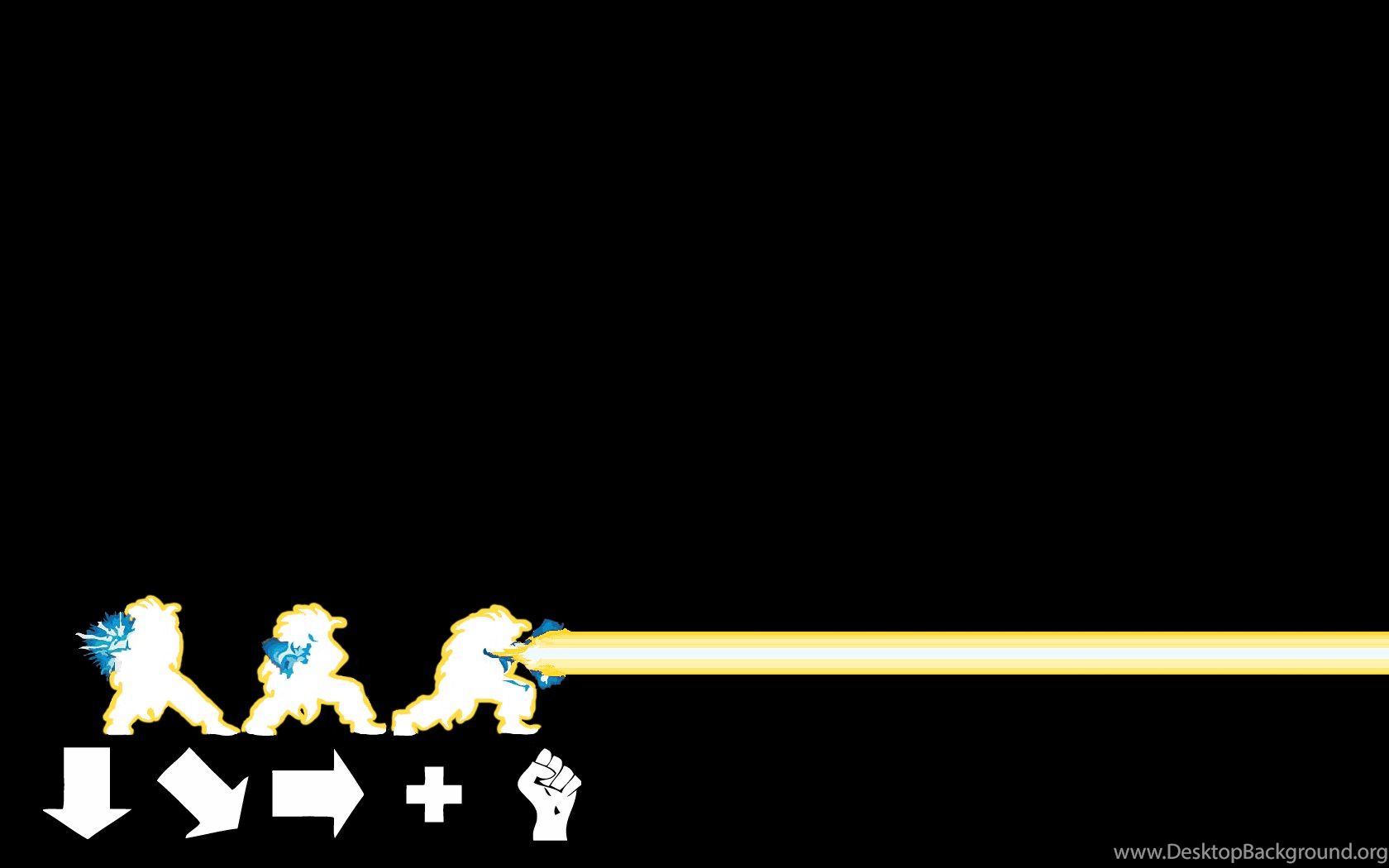 1680x1050 Street Fighter Hadouken Desktop Background