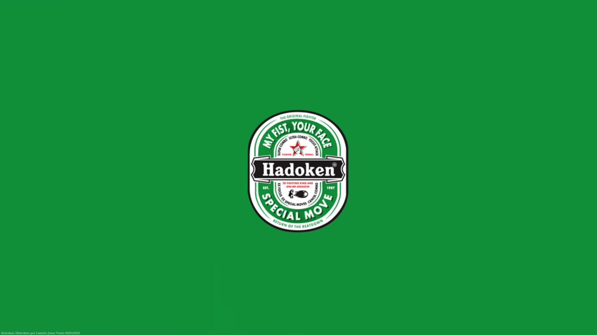 1920x1080 fake, Street Fighter, Heineken, hadouken Wallpaper /