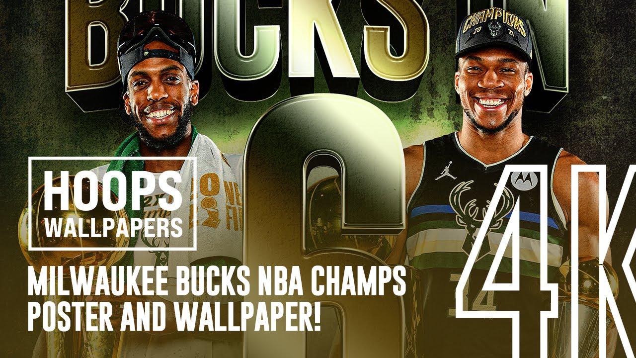 1280x720 HOOPSWALLPAPERS] [4K] Milwaukee Bucks NBA Champions Khris & Giannis wallpaper design recording