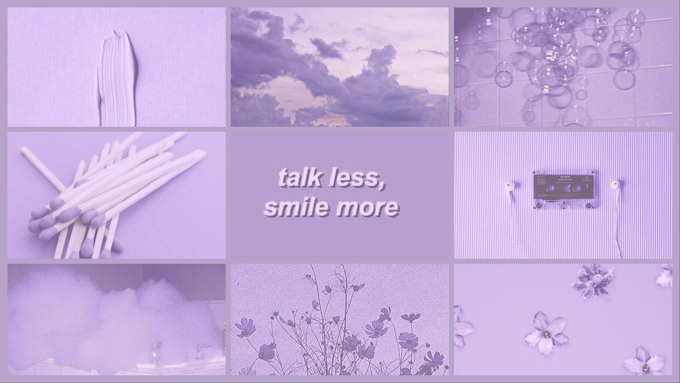 2284x1285 Purple Aesthetic Computer Wallpaper