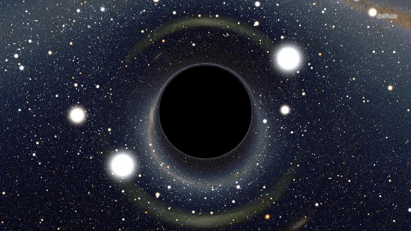 1366x768 Sci Fi Black Hole Wallpaper and Background Imagex768