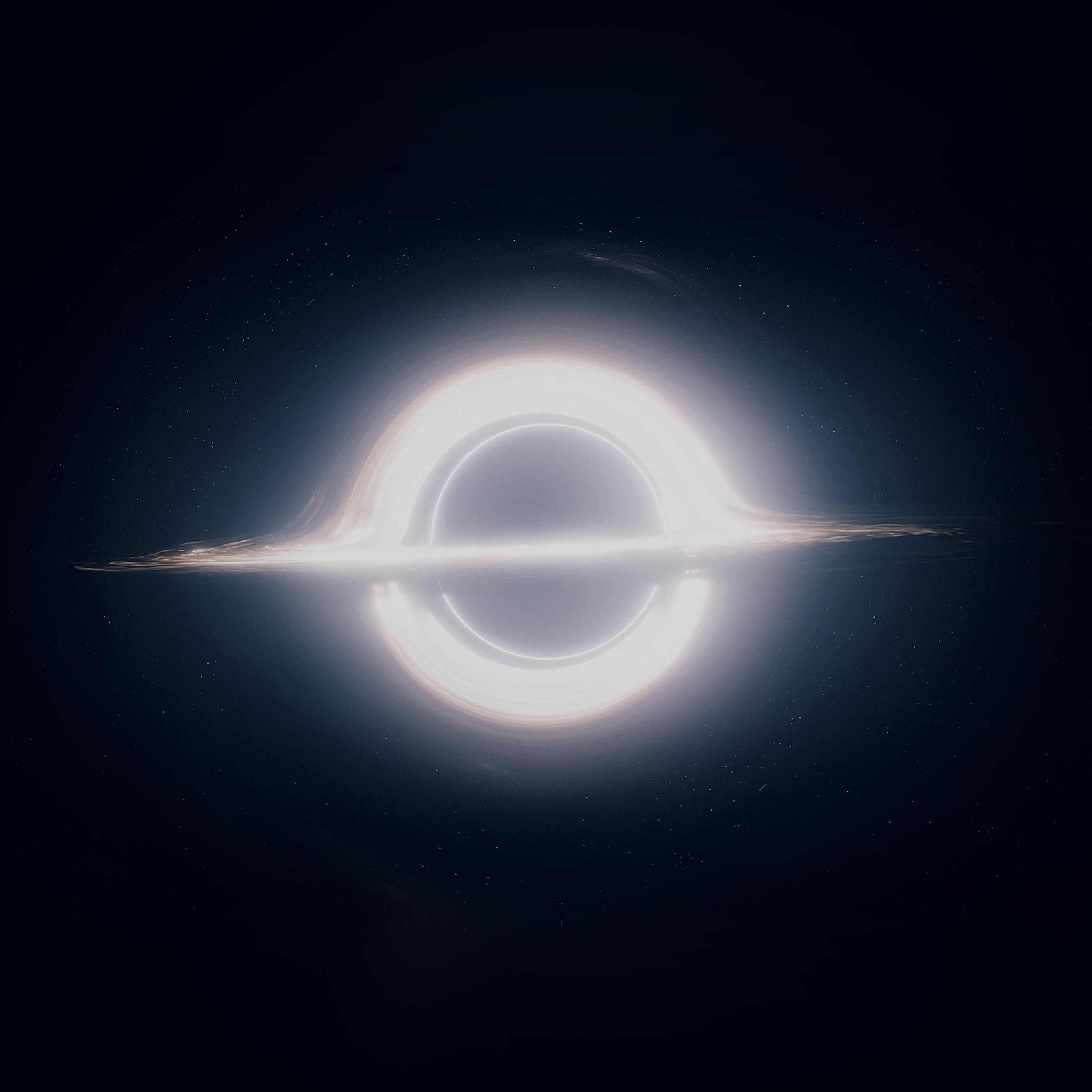 2732x2732 Insterstellar Space Art Blackhole Dark