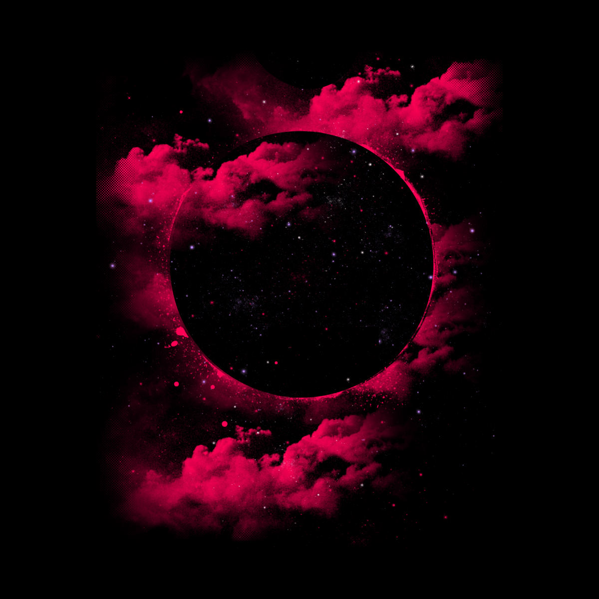 1200x1200 Black Hole. expo's Artist Shop. Black hole wallpaper, Black hole tattoo, Red and black wallpaper