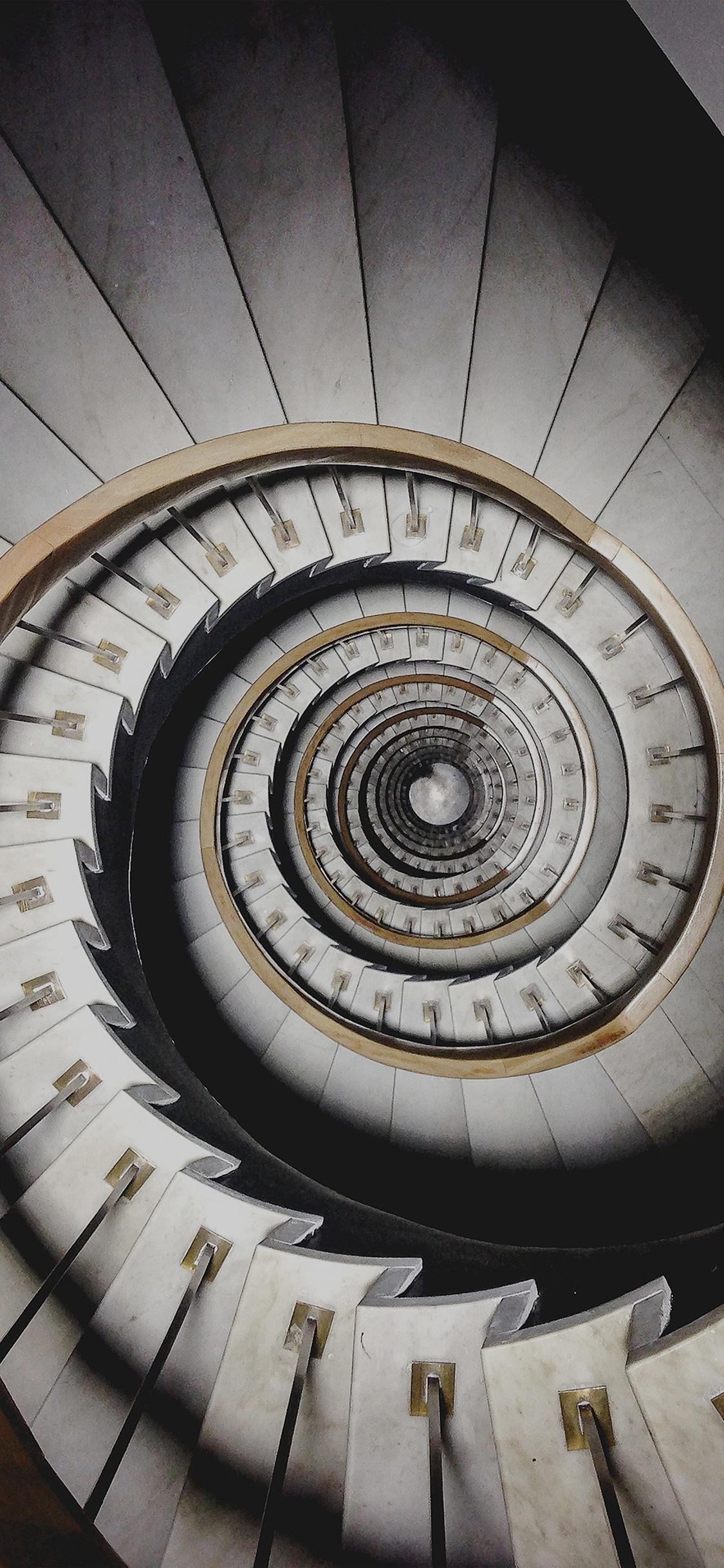 1125x2436 iPhone X wallpaper. spiral stair life pattern