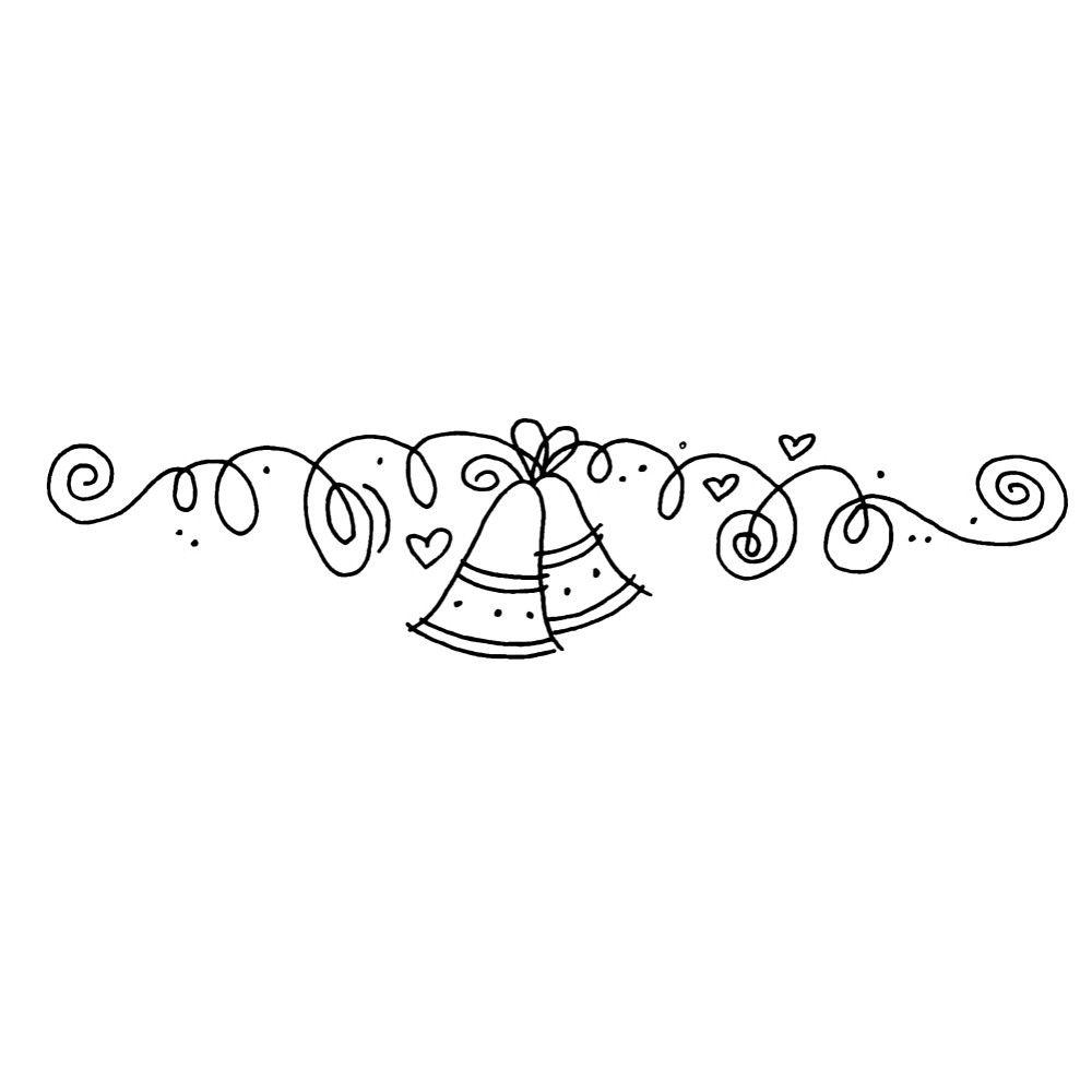 1000x1000 Wedding Bells Hand embroidery pattern. Wedding bells clip art, Hand embroidery patterns, Embroidery designs