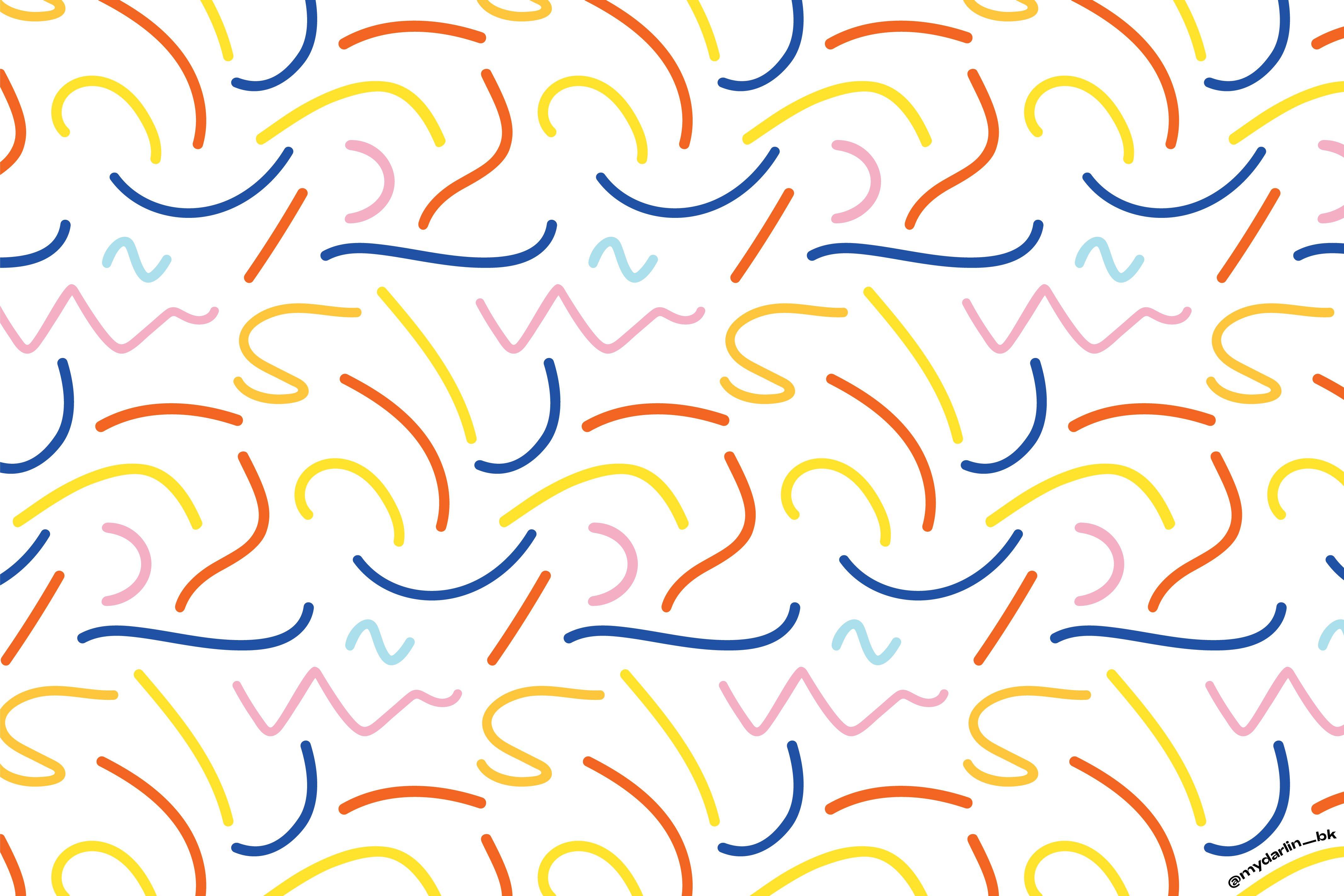 4267x2846 Squiggle Party Pattern Device Wallpaper