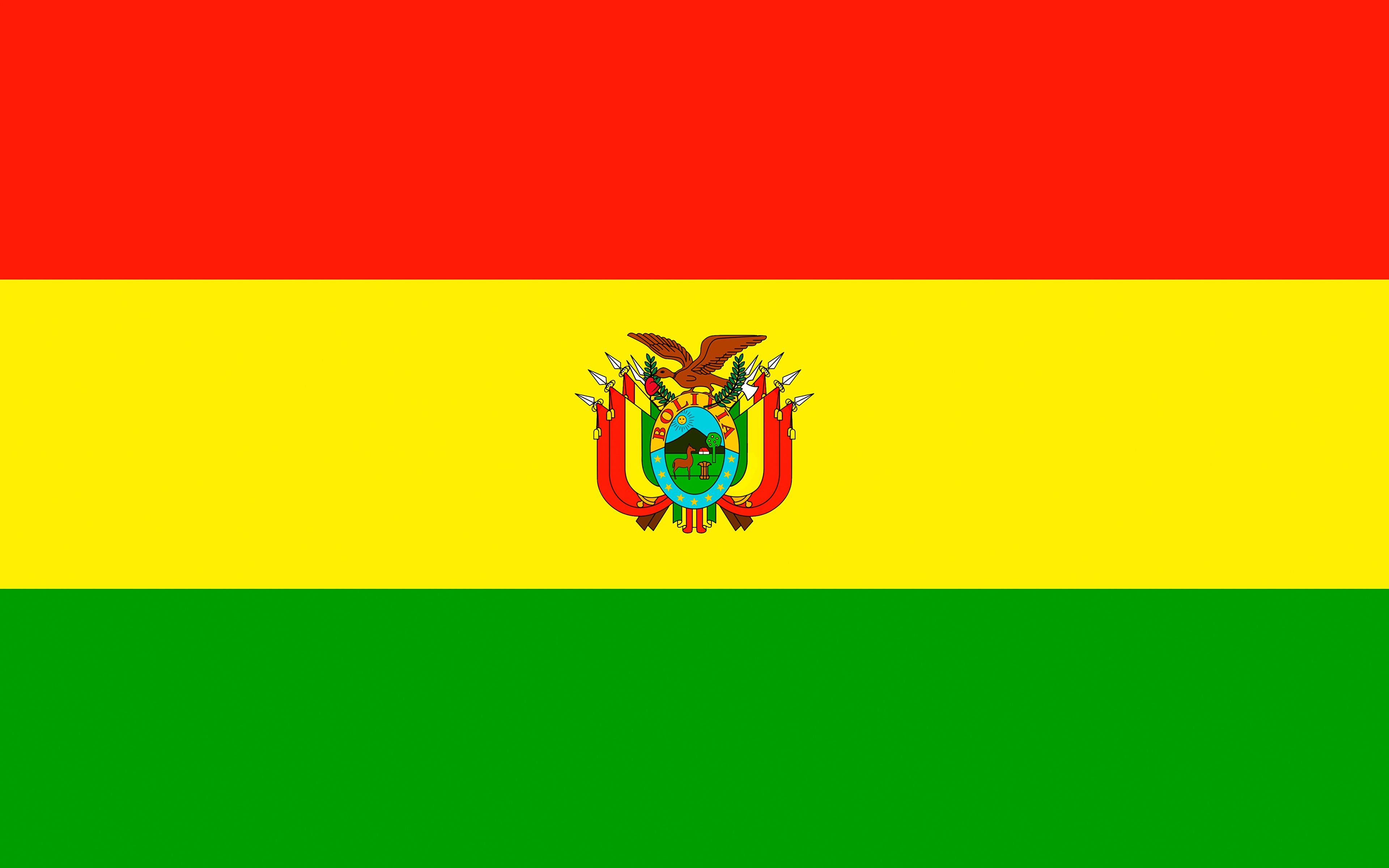 3840x2400 Picture Bolivia Flag Stripes 3840x2400