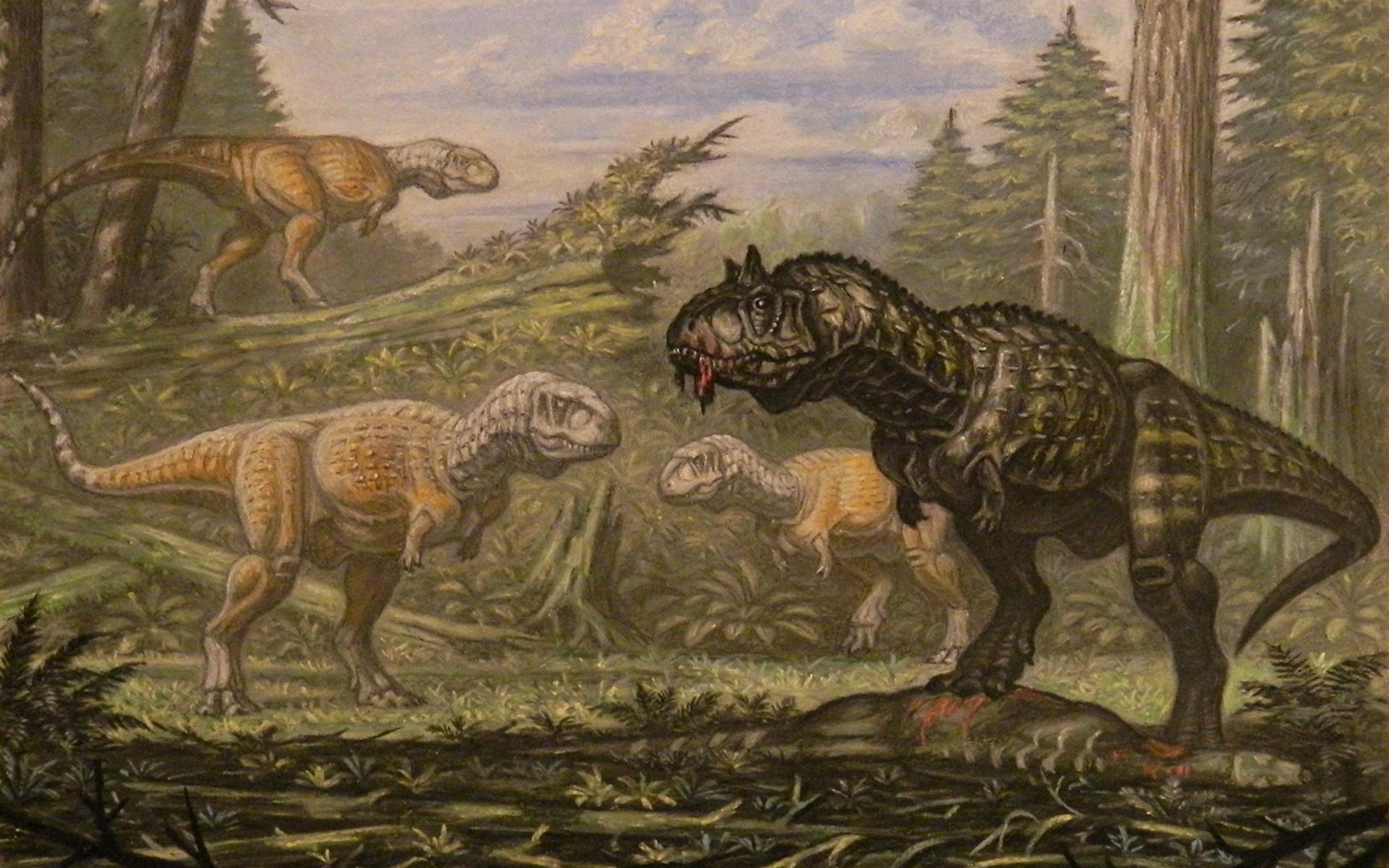 1920x1200 Picture Dinosaurs Carnotaurus, Abelisaurus animal Painting 1920x1200