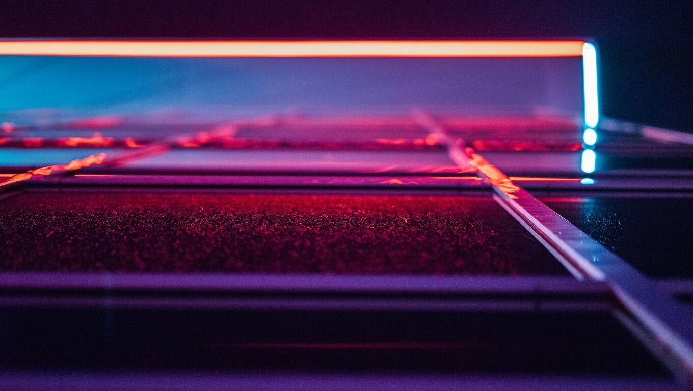 1360x768 Neon Laptop Wallpaper